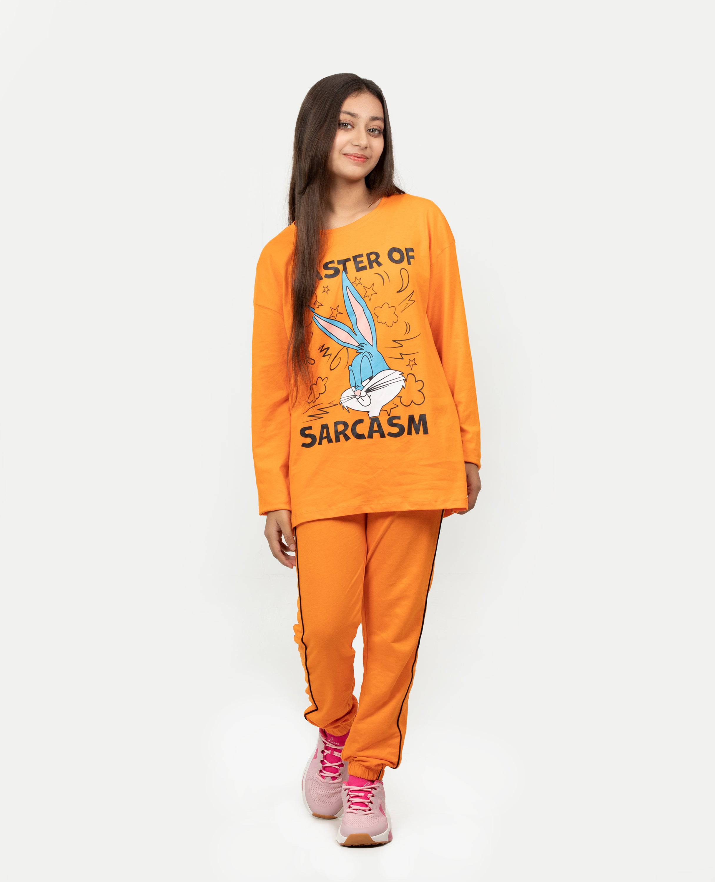Girl's Looney Tunes Long Sleeve T-shirt & Bottom Set.