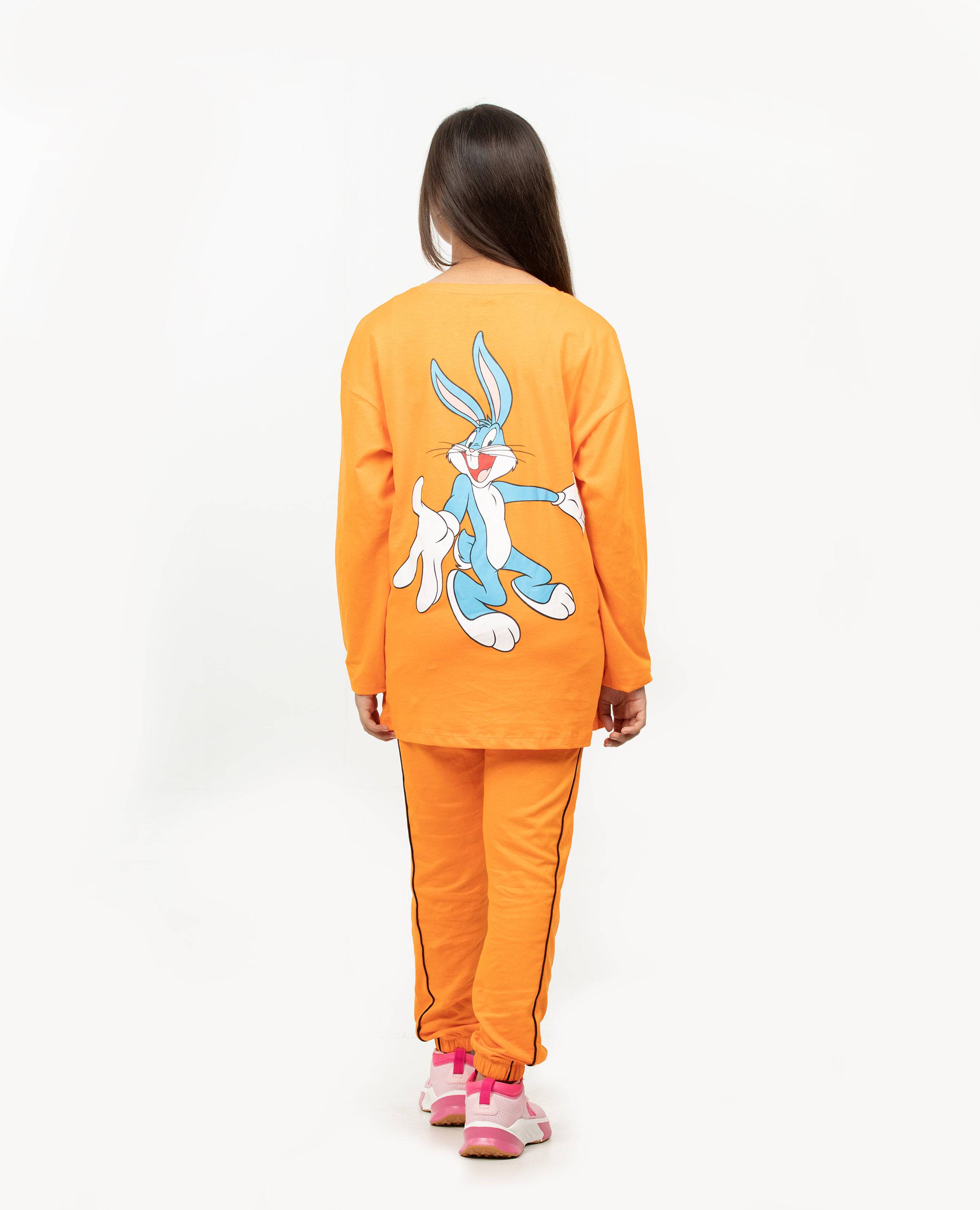 Girl's Looney Tunes Long Sleeve T-shirt & Bottom Set.