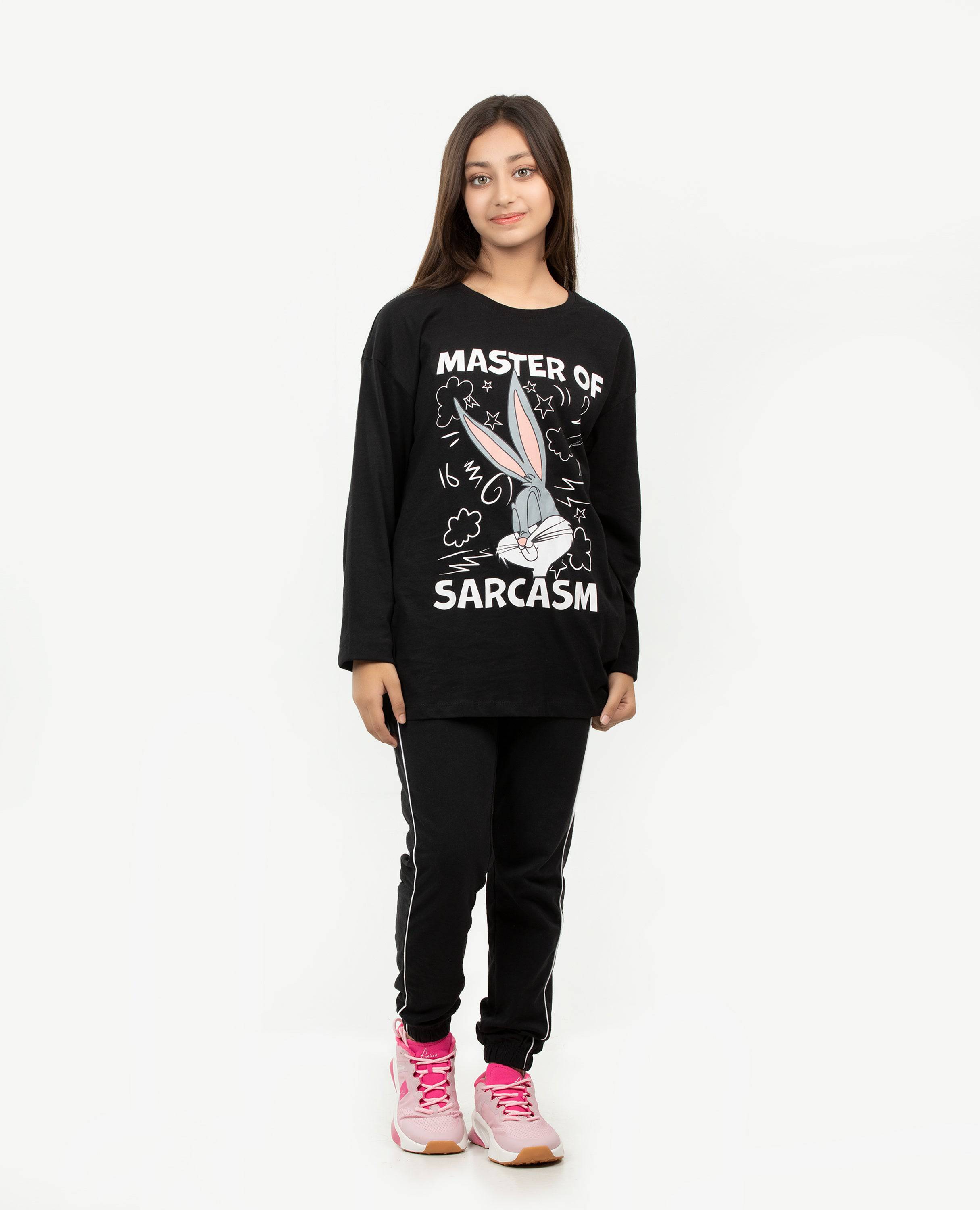 Girl's Looney Tunes Long Sleeve T-shirt & Bottom Set.