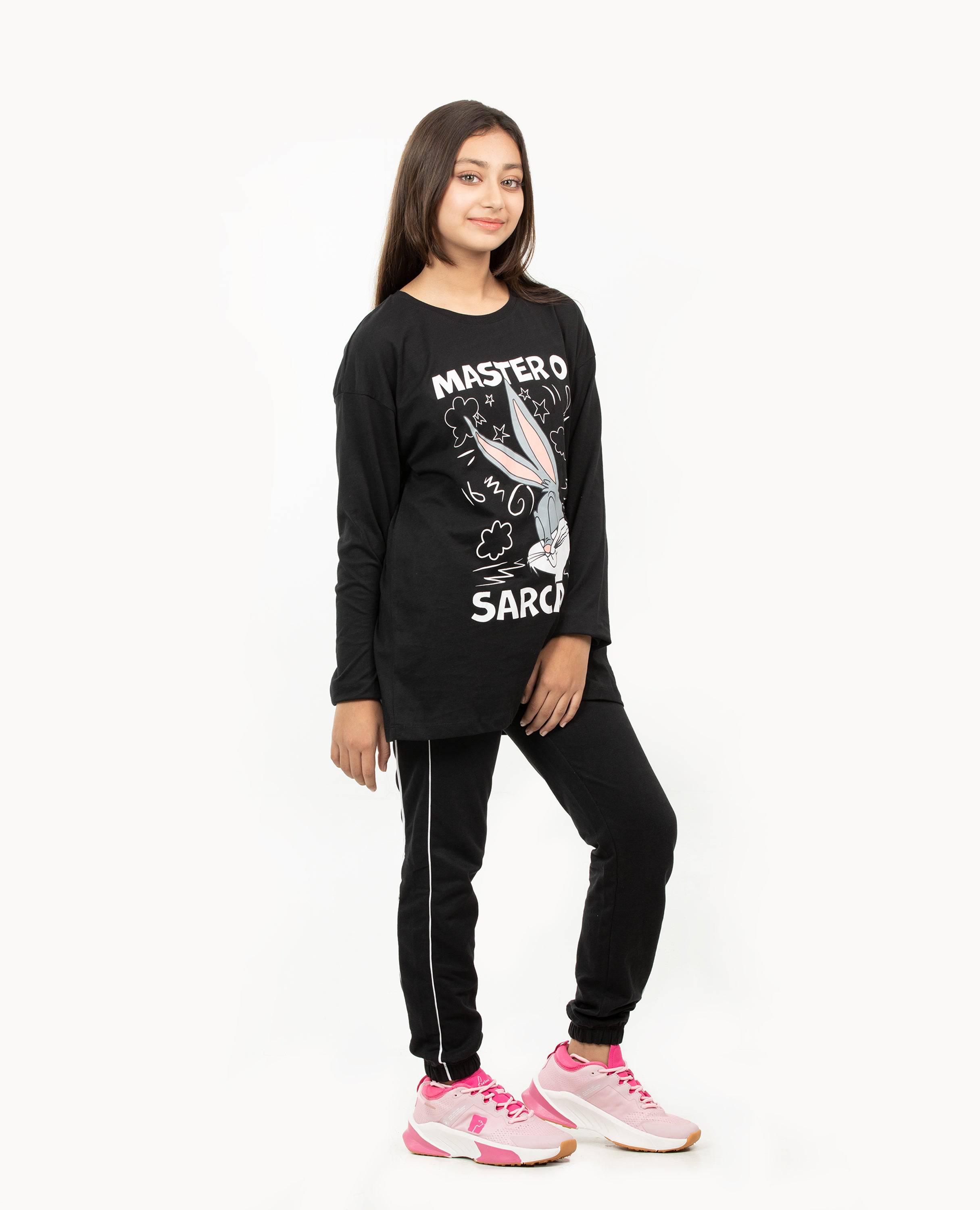 Girl's Looney Tunes Long Sleeve T-shirt & Bottom Set.