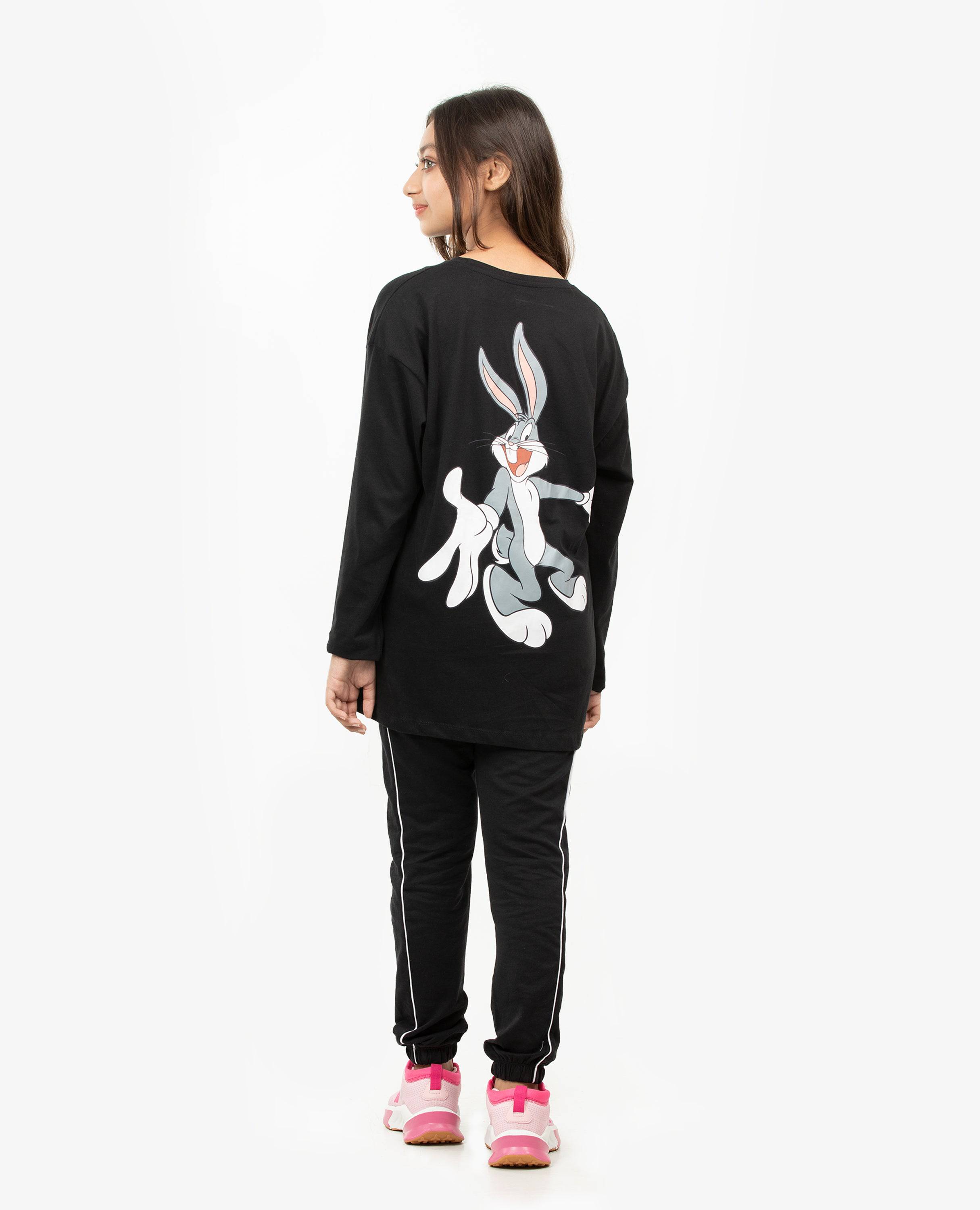 Girl's Looney Tunes Long Sleeve T-shirt & Bottom Set.