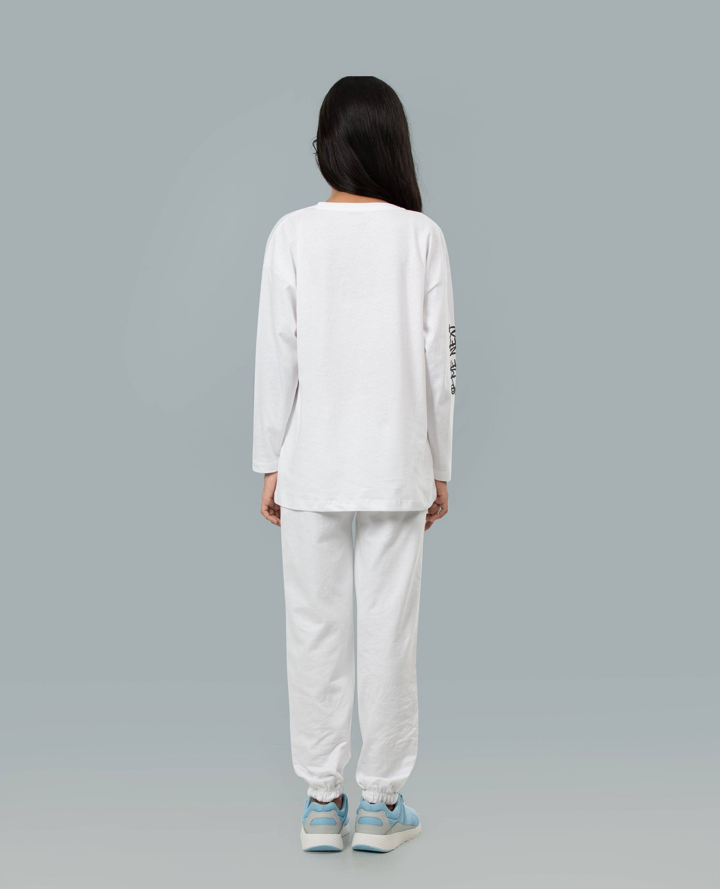 Girl's Feel Great Long Sleeve T-shirt & Bottom Set.