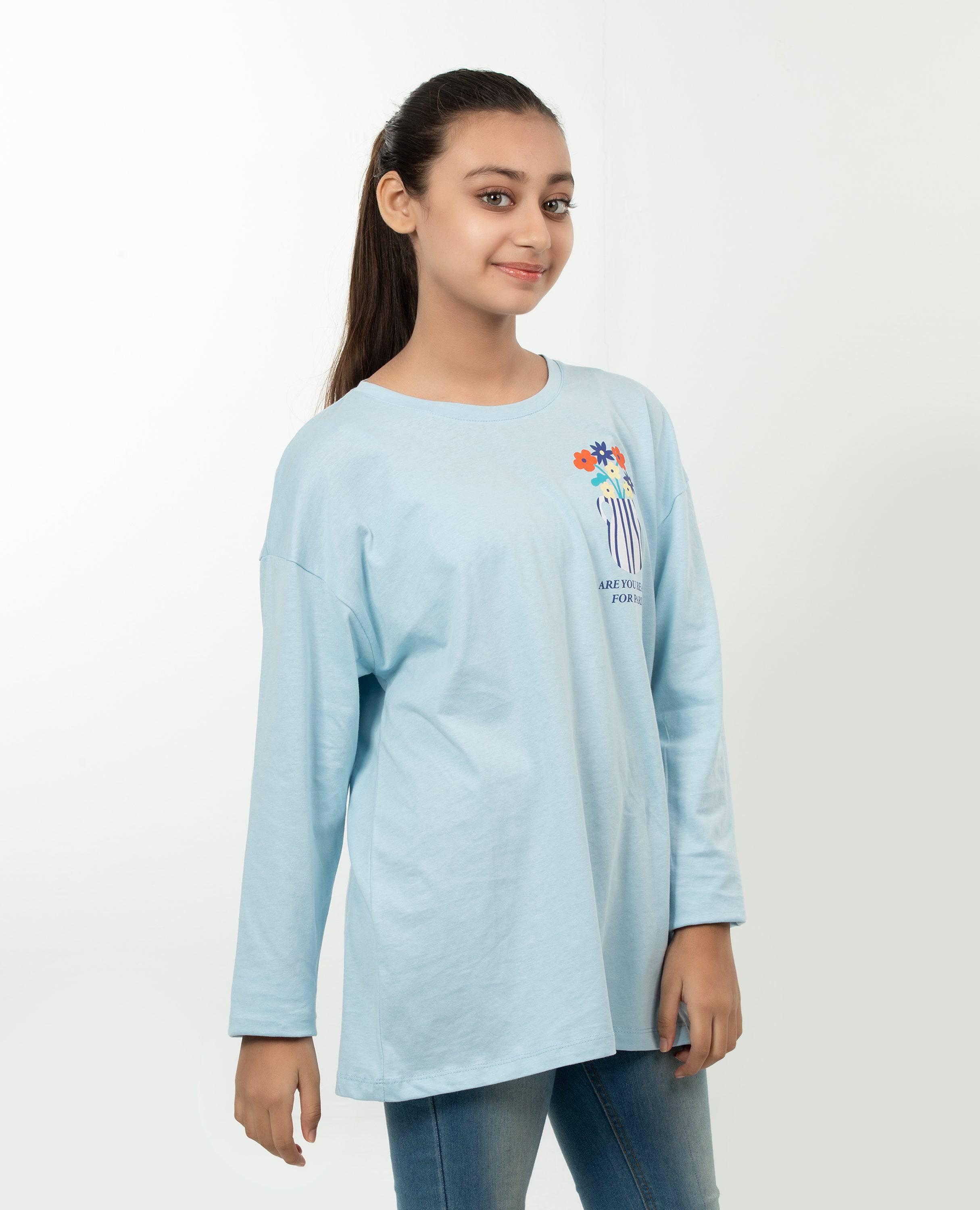 Girl’s Minimalist design Long Sleeve T-shirt - Finelook.