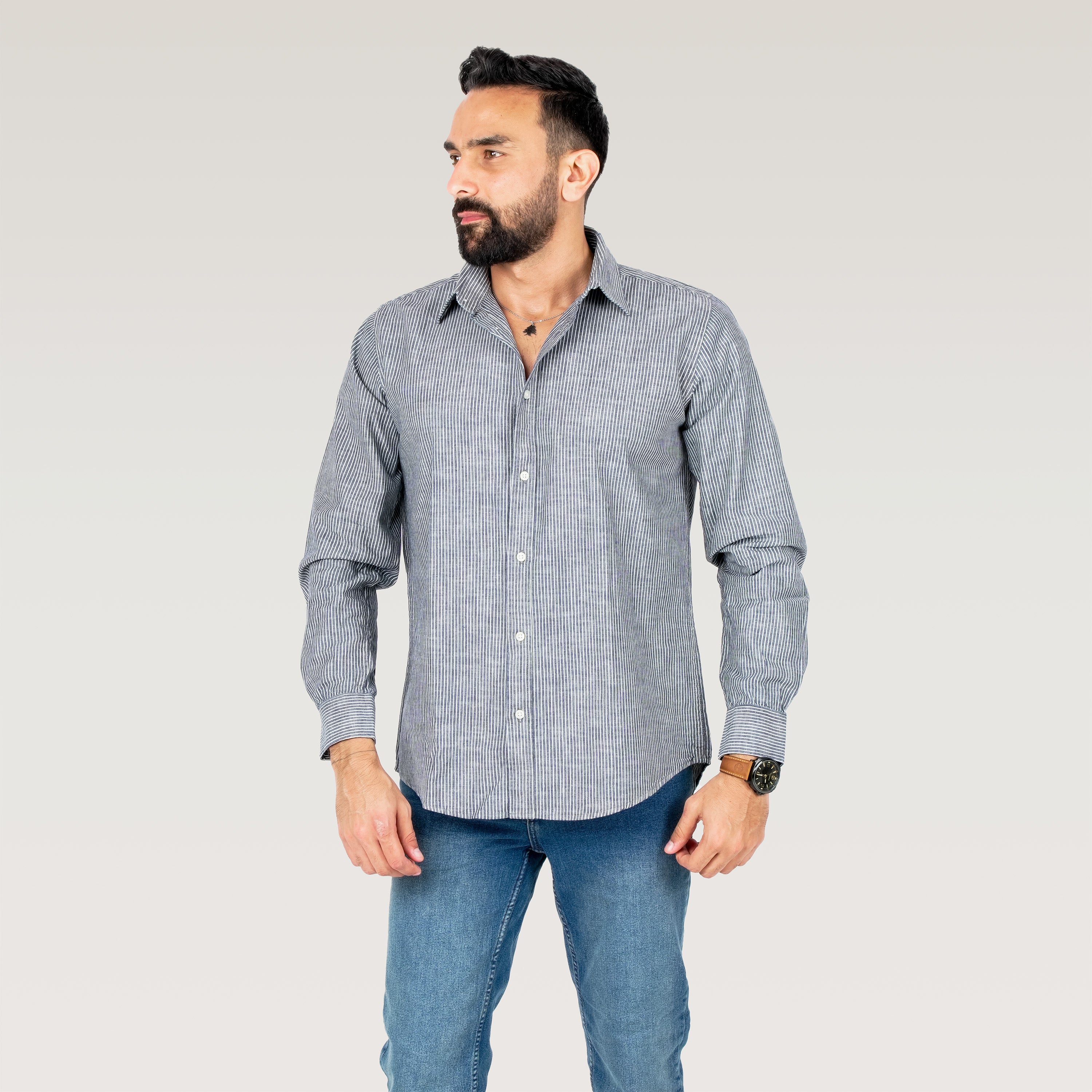 men's vertical striped dress shirts Amazon.com: Men's Vertical Striped Dress Shirts Long Sleeve Cotton Linen Button Down Shirt Fashion Lapel Blouse with Pocket Brown : Clothing, Shoes & Jewelry