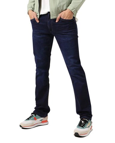 Men's Slim Straight Faded Denim Jeans