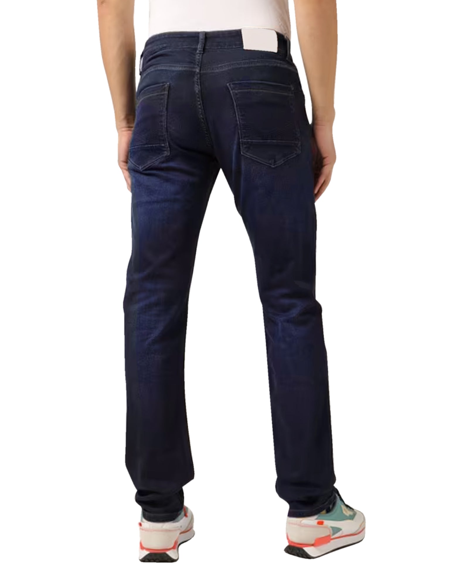 Men's Slim Straight Faded Denim Jeans
