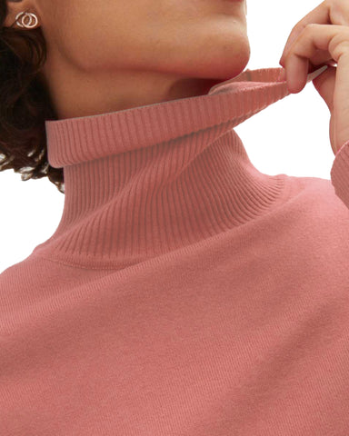 Women's Solid High Neck Sweater