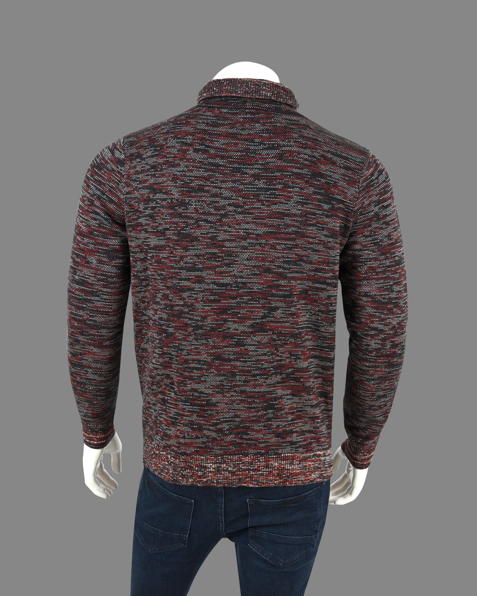 Men's Shawl Neck Knitted Sweater