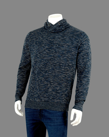Men's Solid Knit Longline Sweater