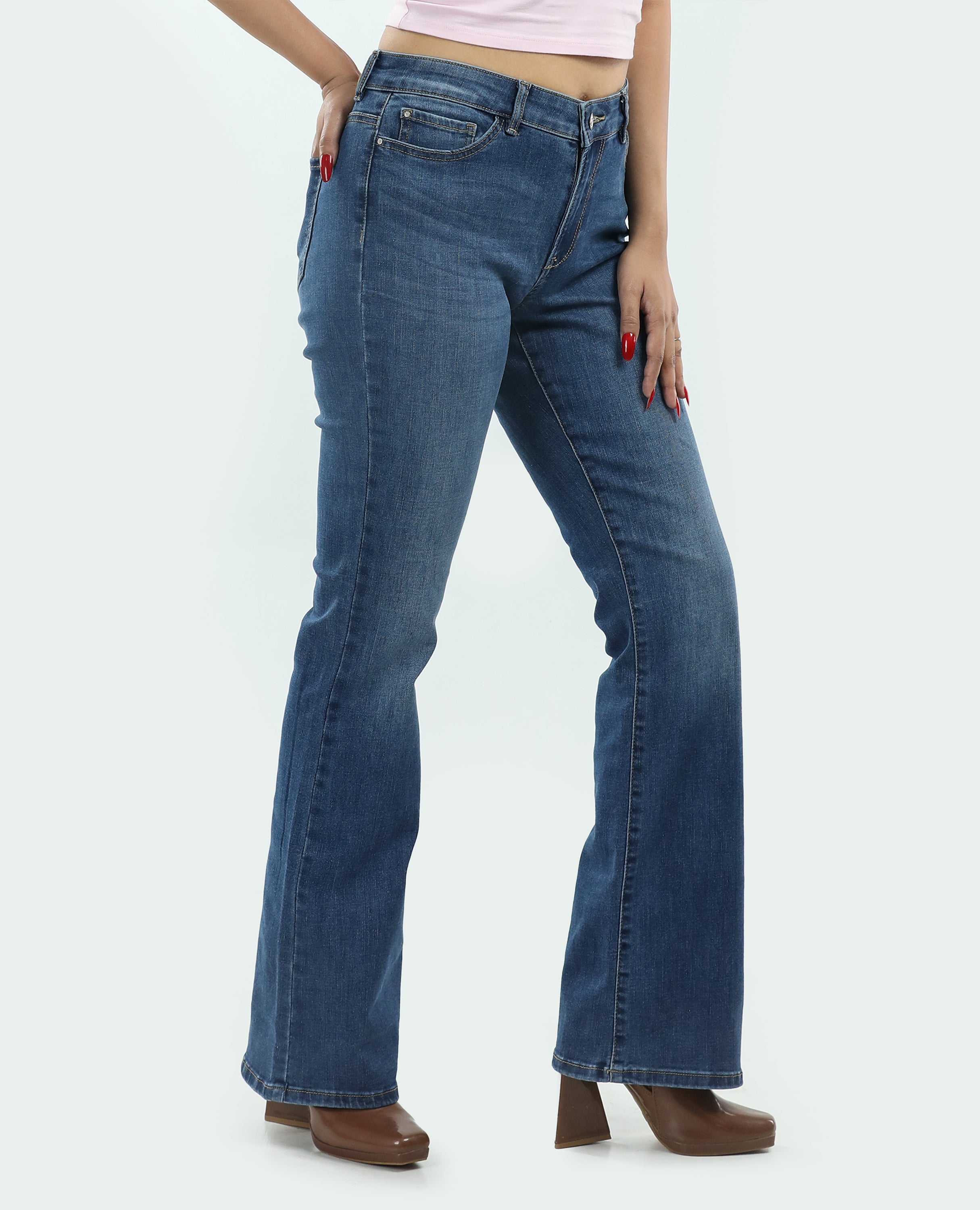 High Rise Wide leg Jean for Women Finelook.