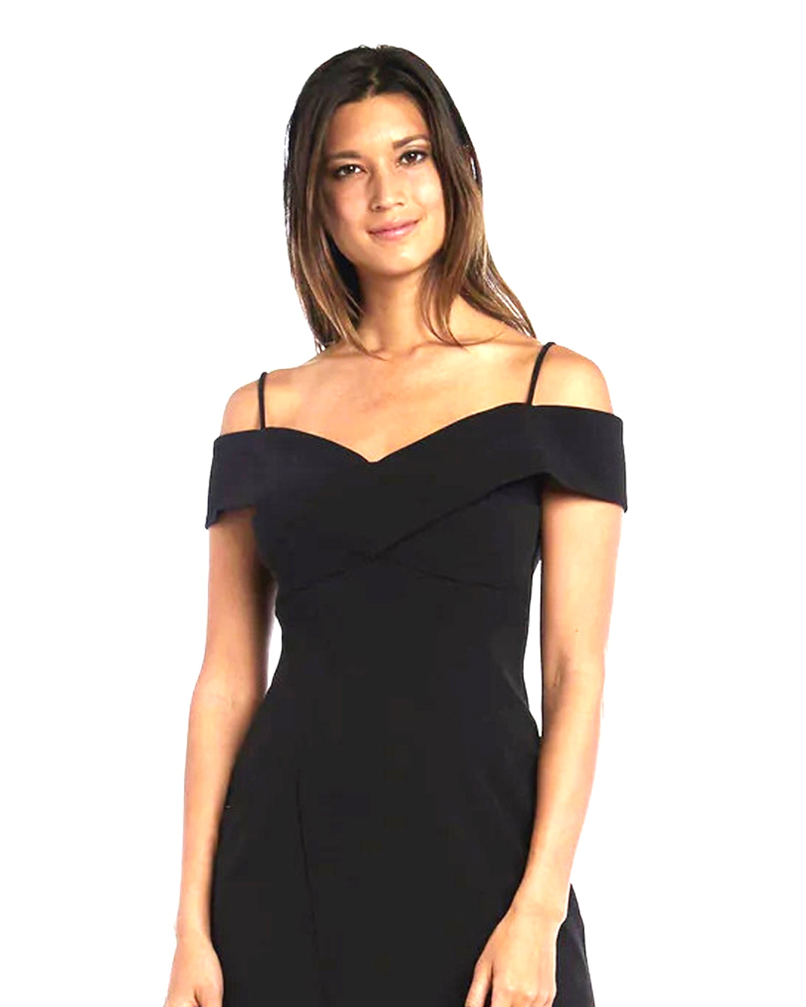Women's Solid Slit-Front Maxi Dress