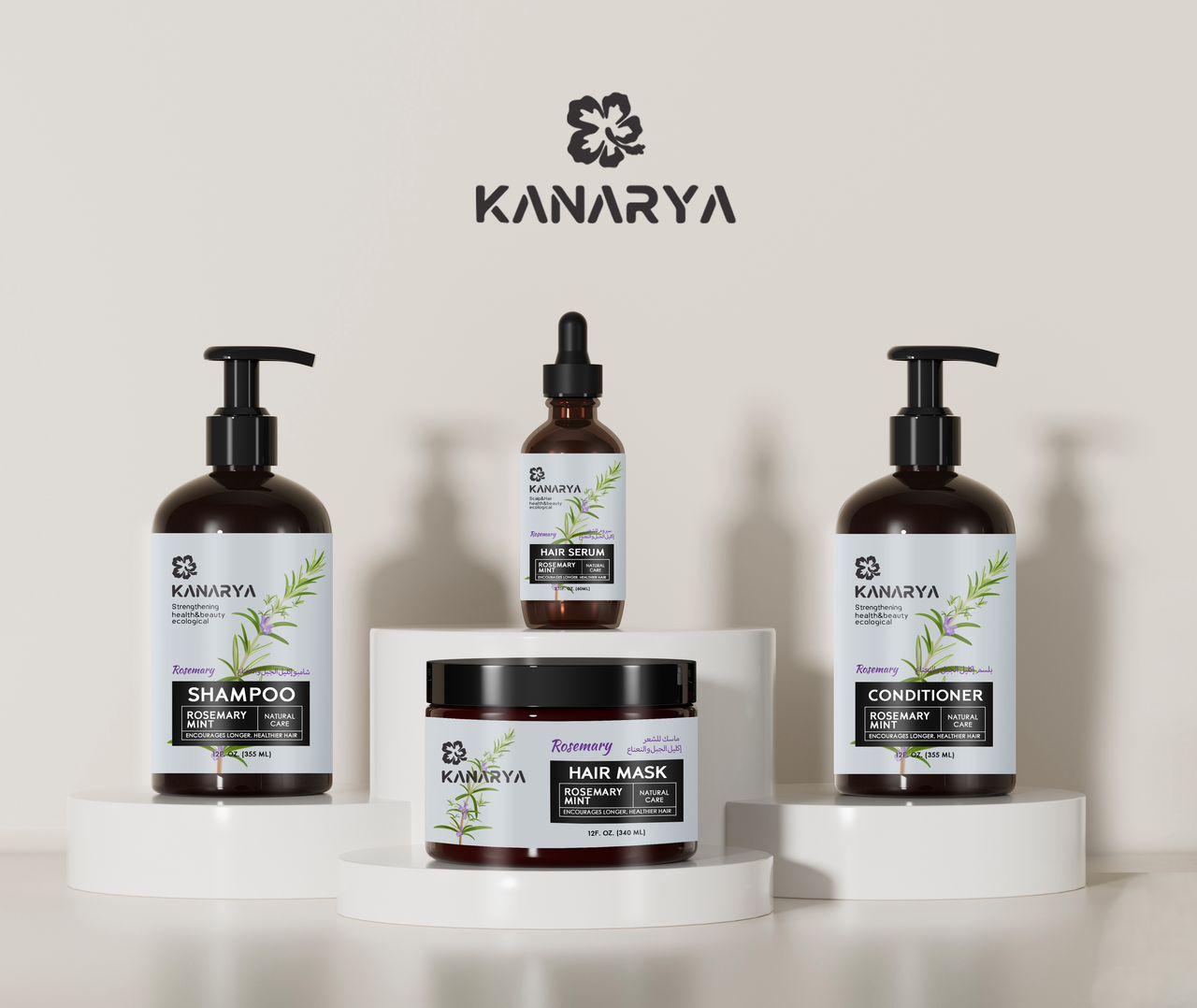 كناريا سيروم للشعر بالروزماري والنعناع والبيوتين - 60 مل