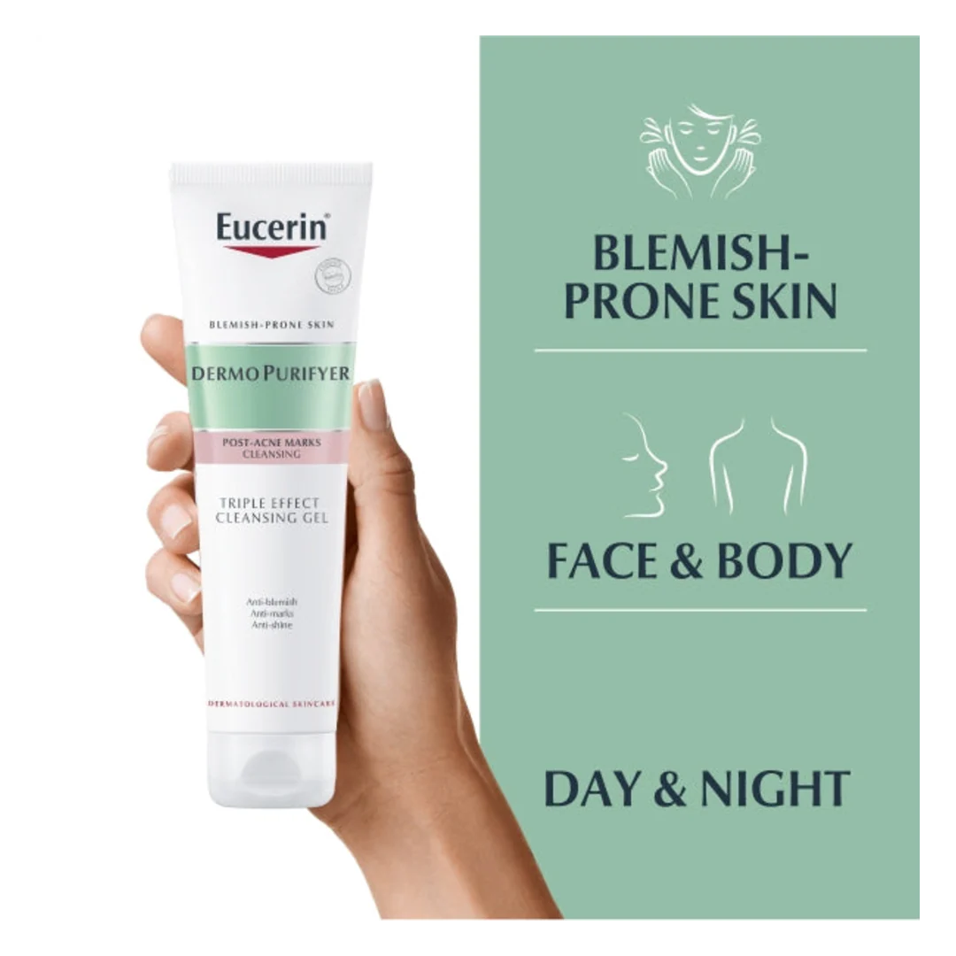 جل التنظيف ديرموبوريفاير للتحكم بالزيت ثلاثي التأثير - مضاد للبقع والعلامات واللمعان - 150 مل