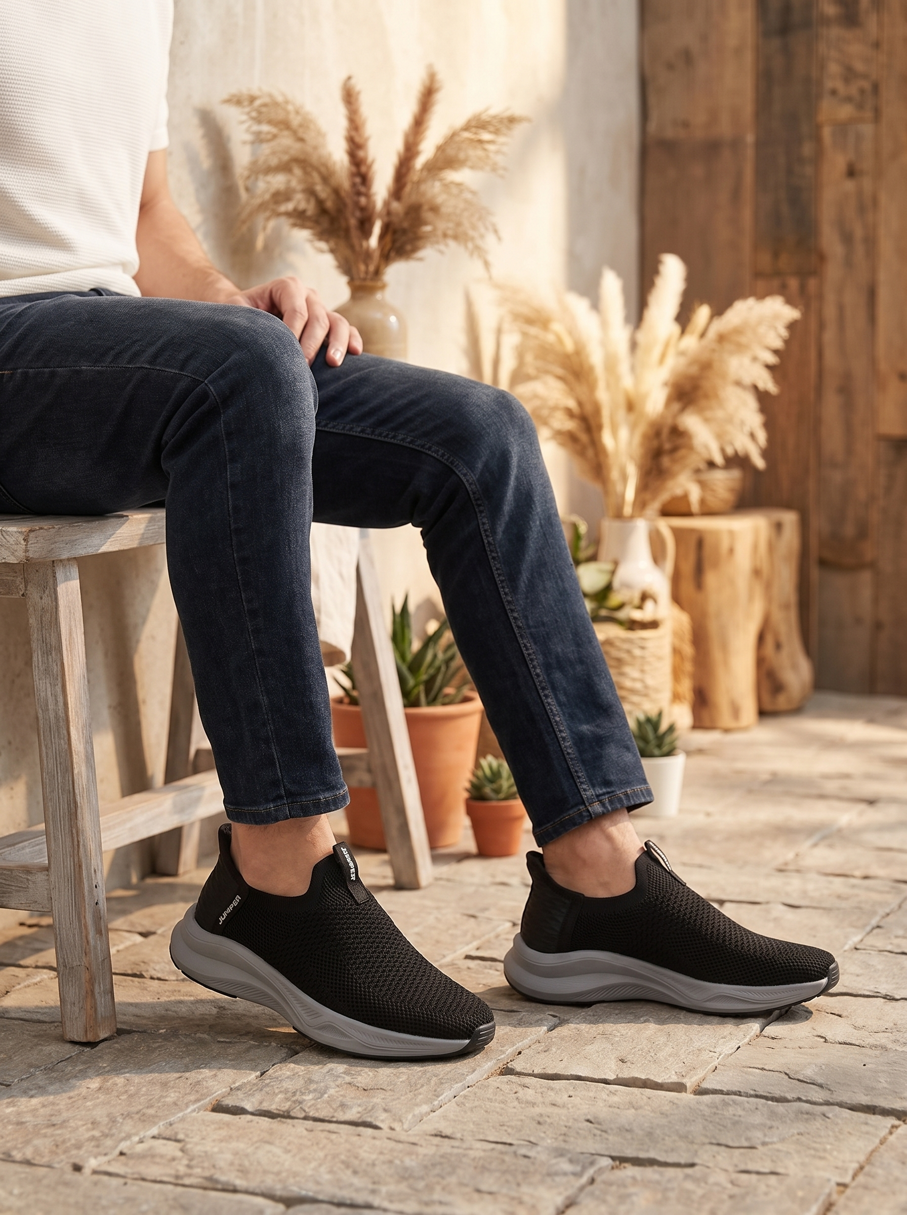 Jumper Slip-On Knit Sneakers for Men