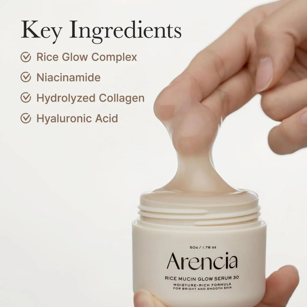 Arencia Rice Mucin Glow Night Serum - 50 g.