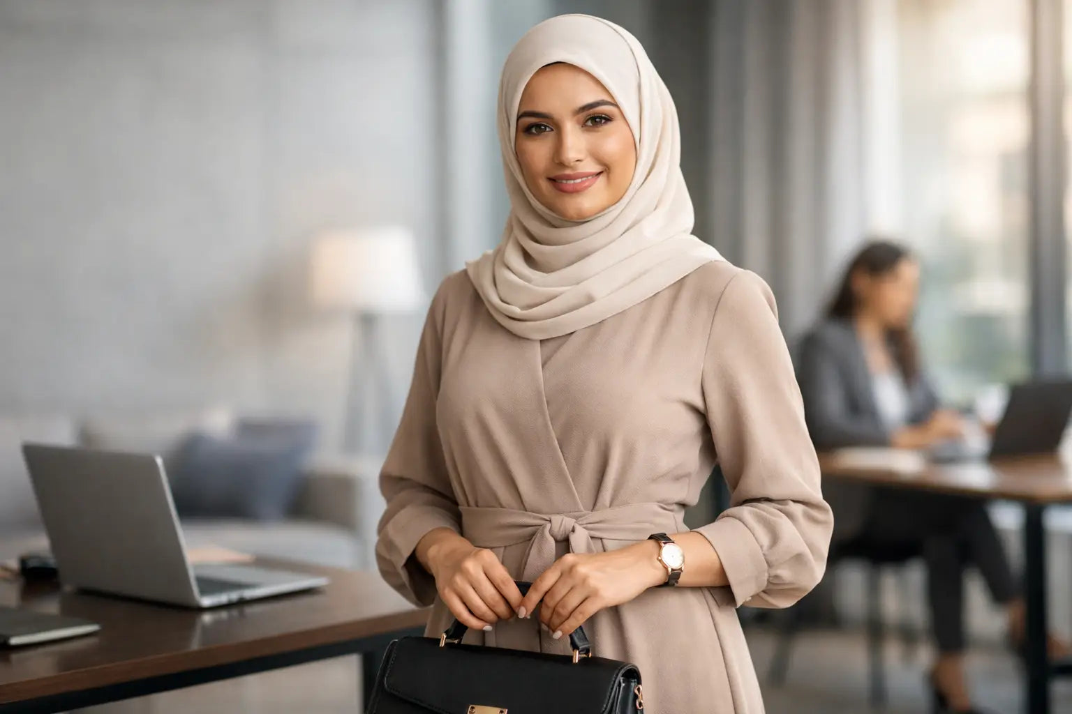 أفضل فساتين محتشمة للعمل بإطلالة عملية أنيقة