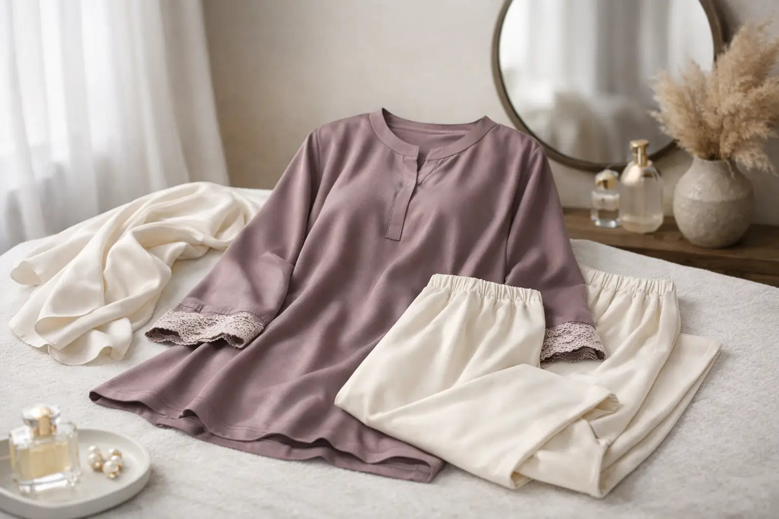 كيف تختارين طقم بيجامة نسائي محتشم أنيق