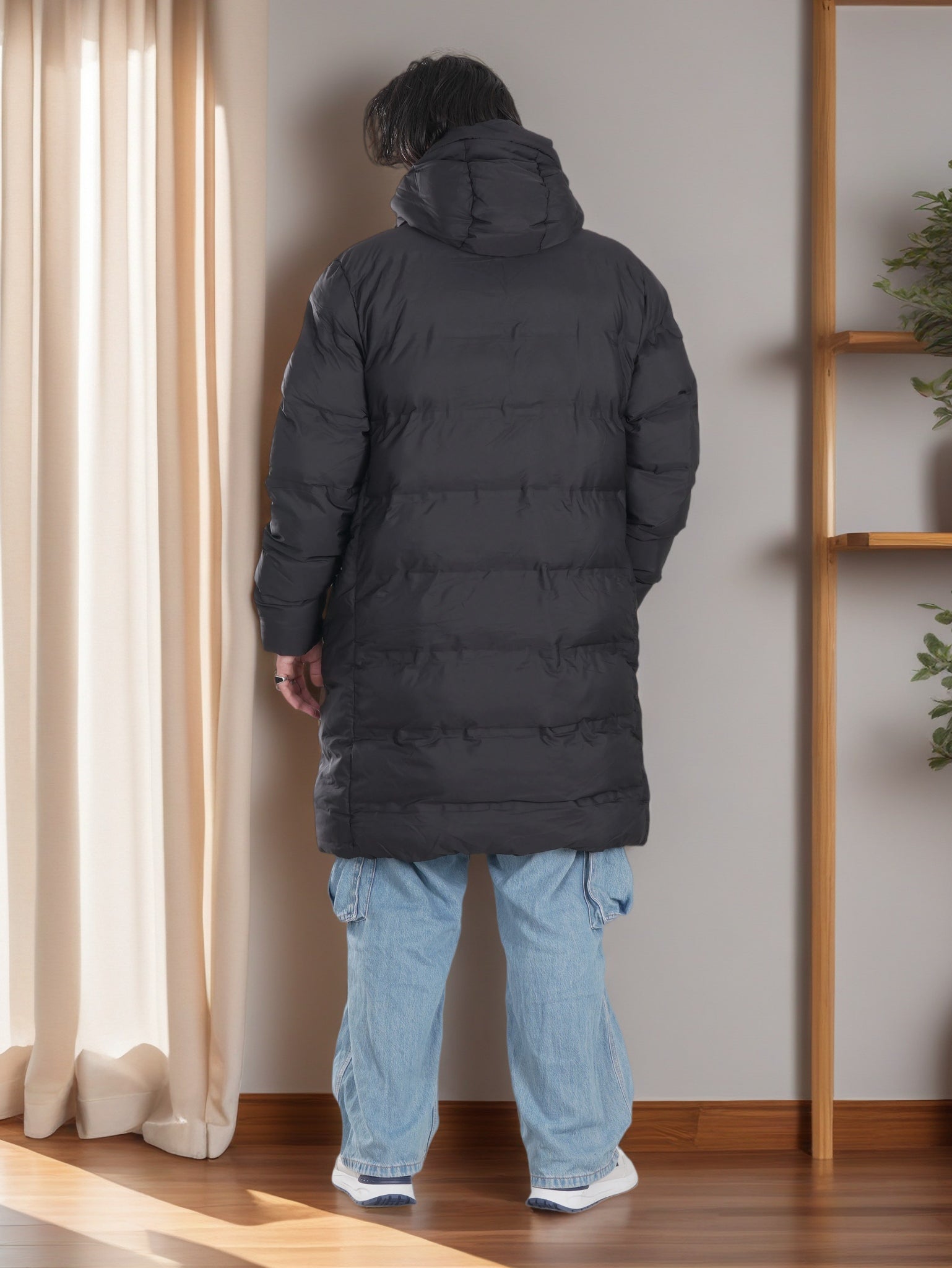 Mens Winter Long Puffer Jacket