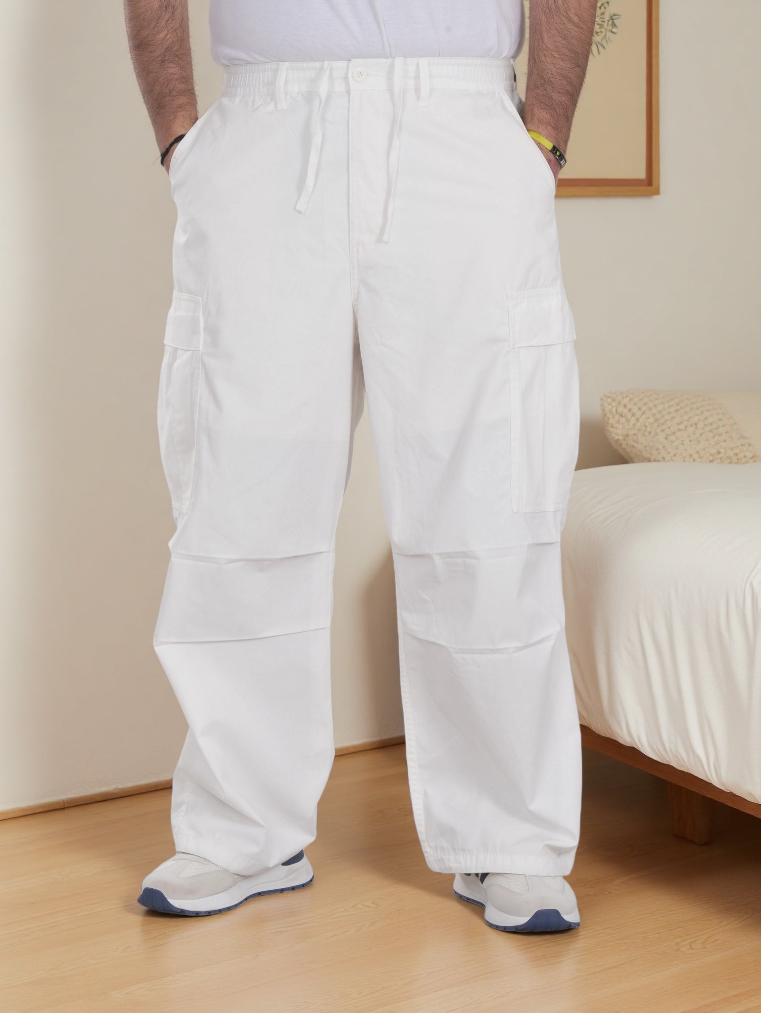 Men Wide Leg Trouser Pant