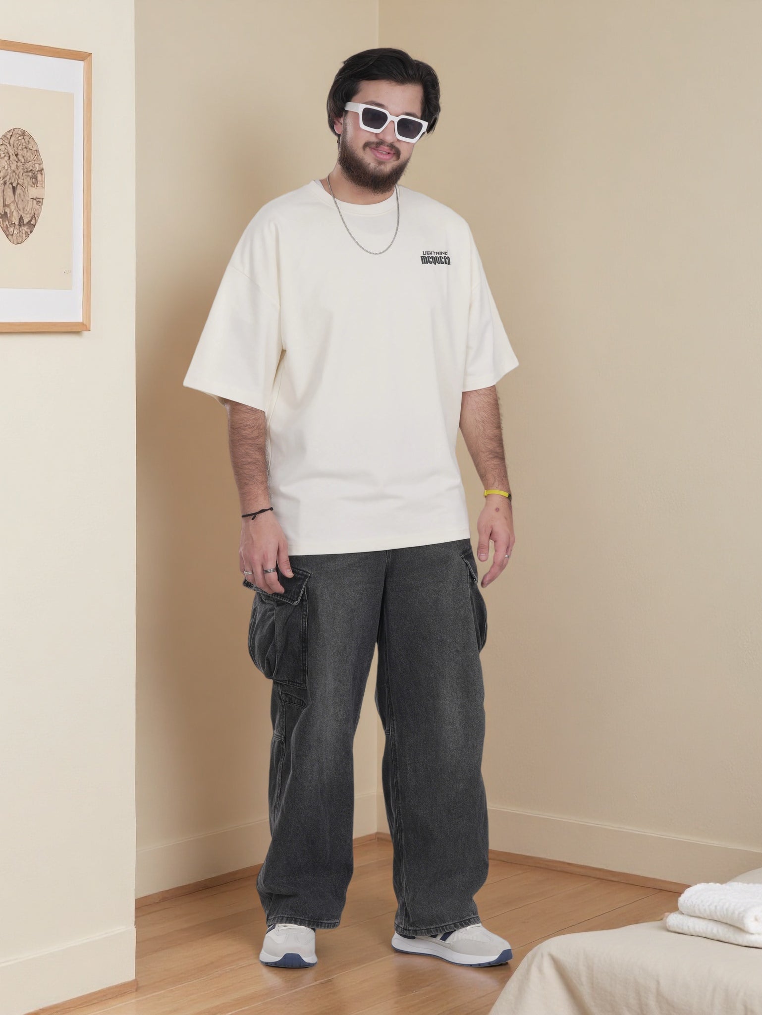 Mens Shirt with Back Graphic Print