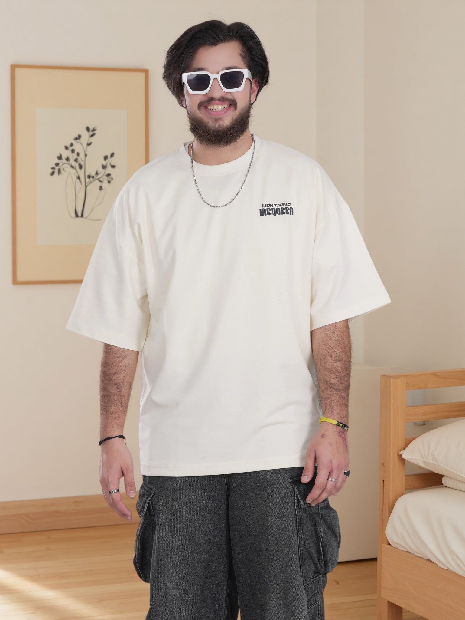 Mens Shirt with Back Graphic Print