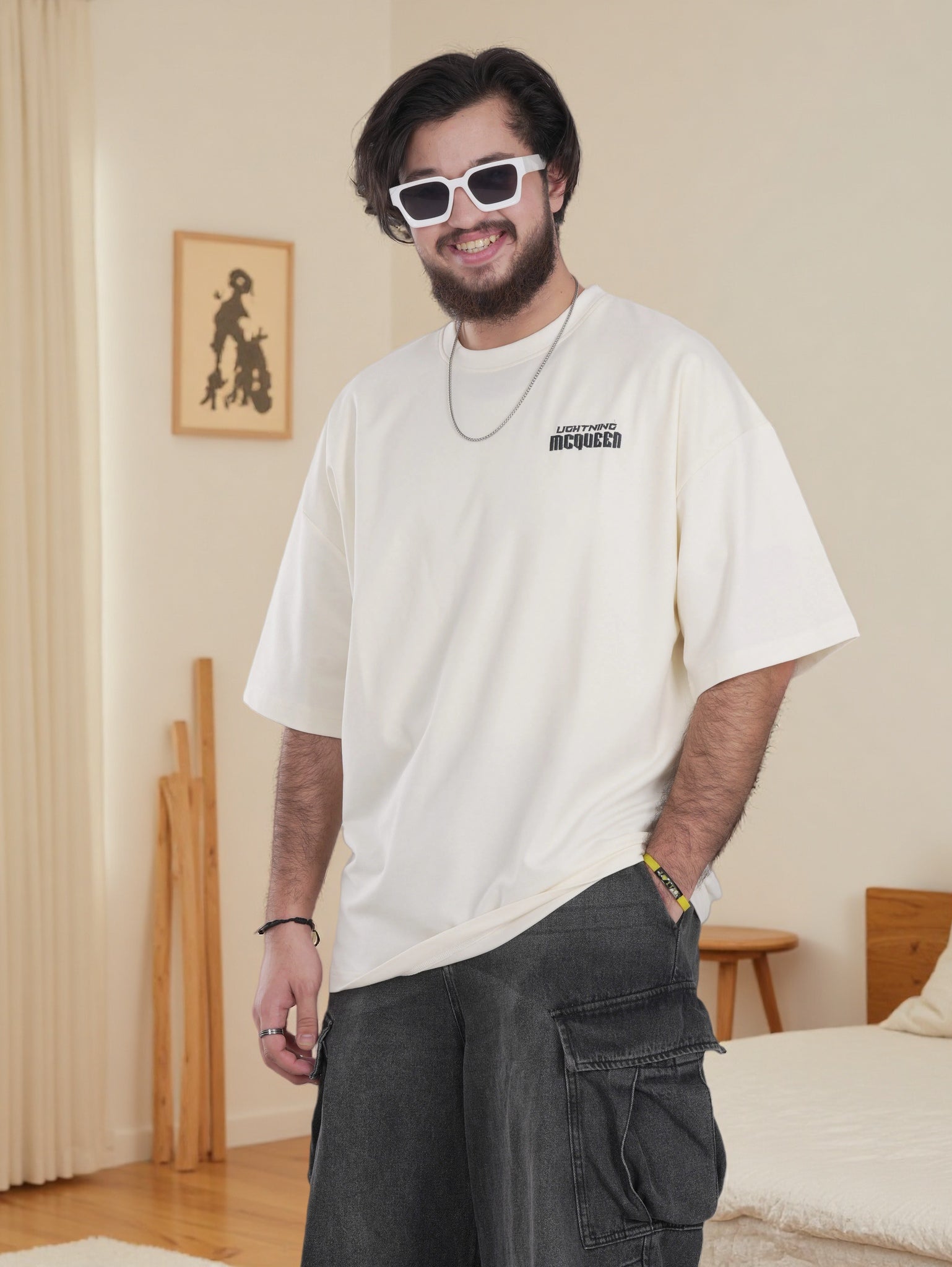 Mens Shirt with Back Graphic Print