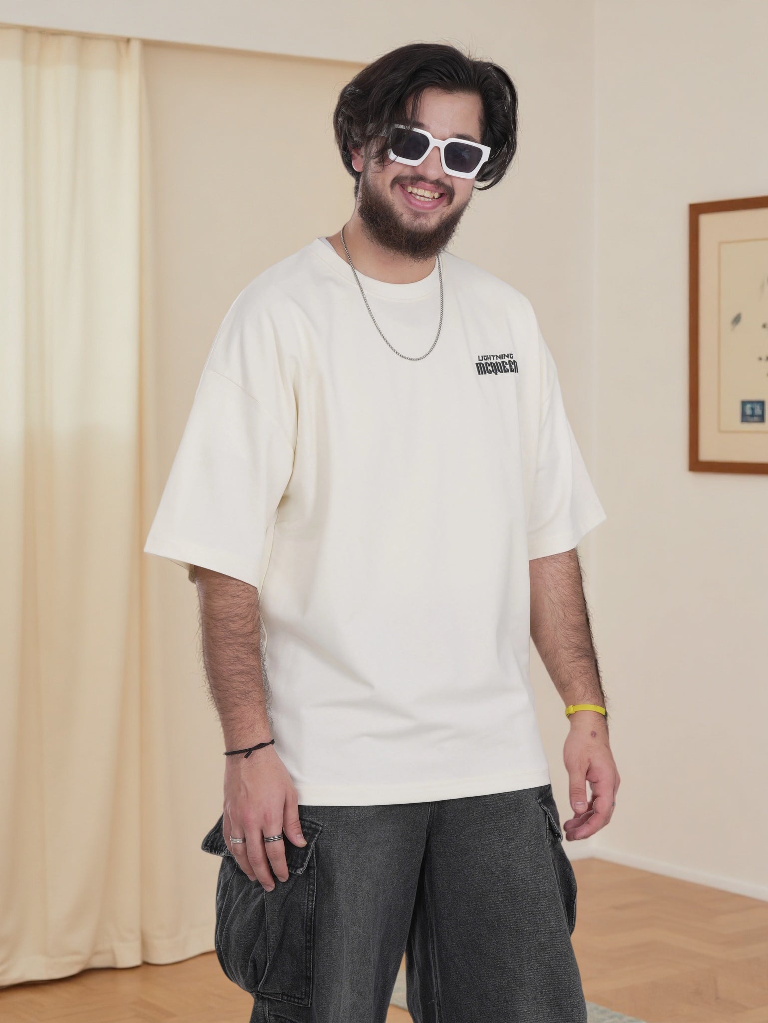 Mens Shirt with Back Graphic Print