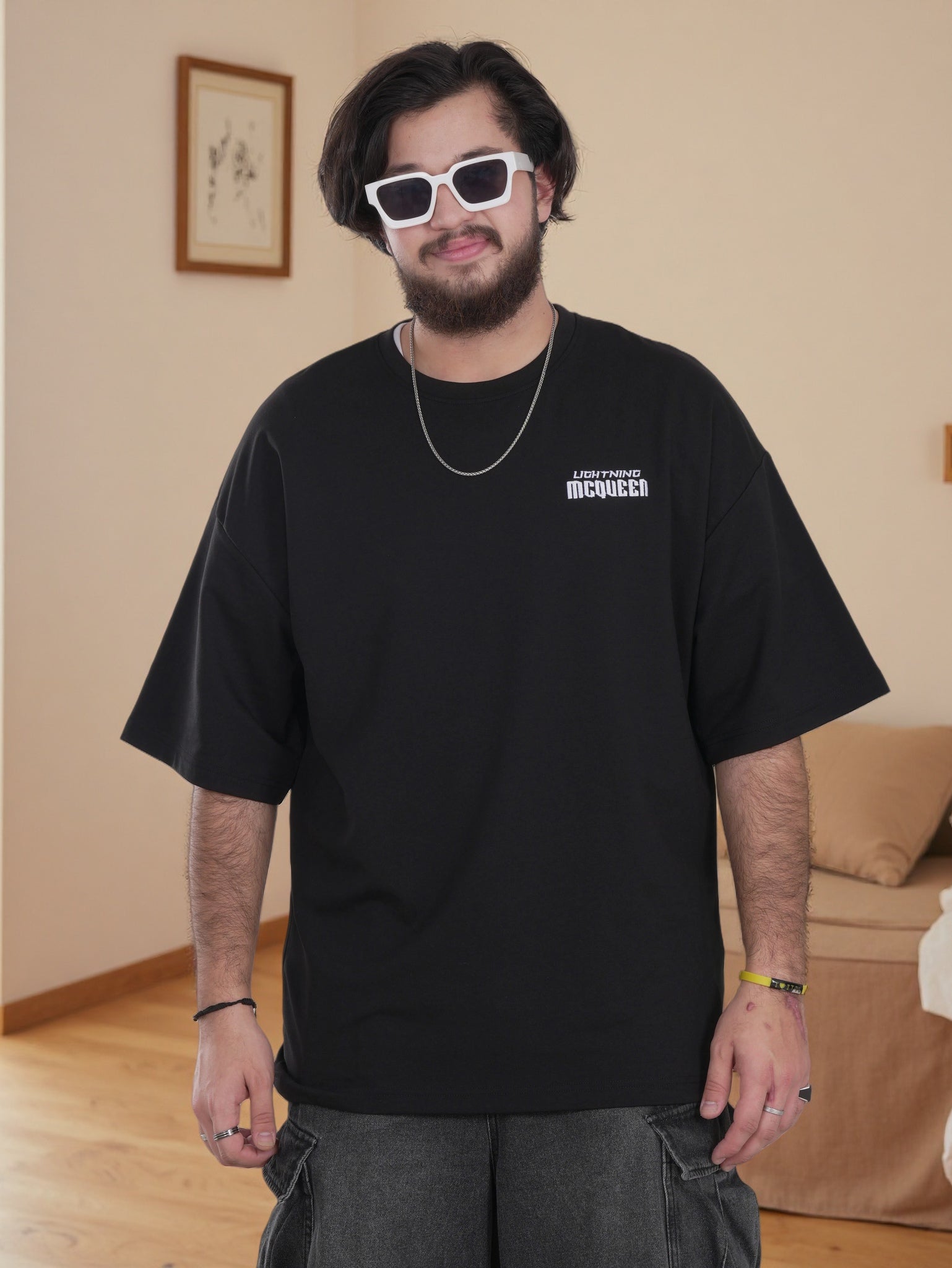 Mens Shirt with Back Graphic Print