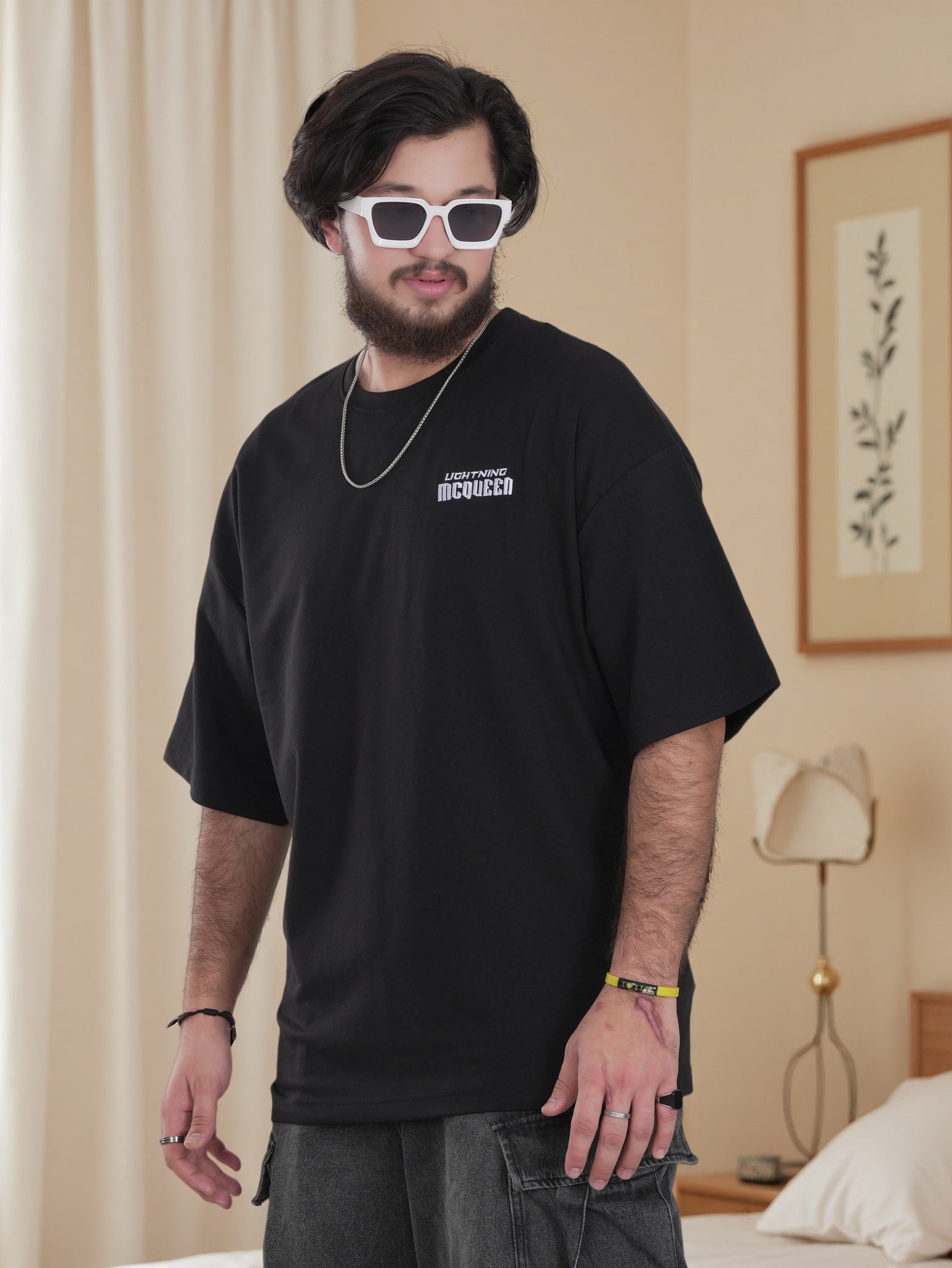 Mens Shirt with Back Graphic Print