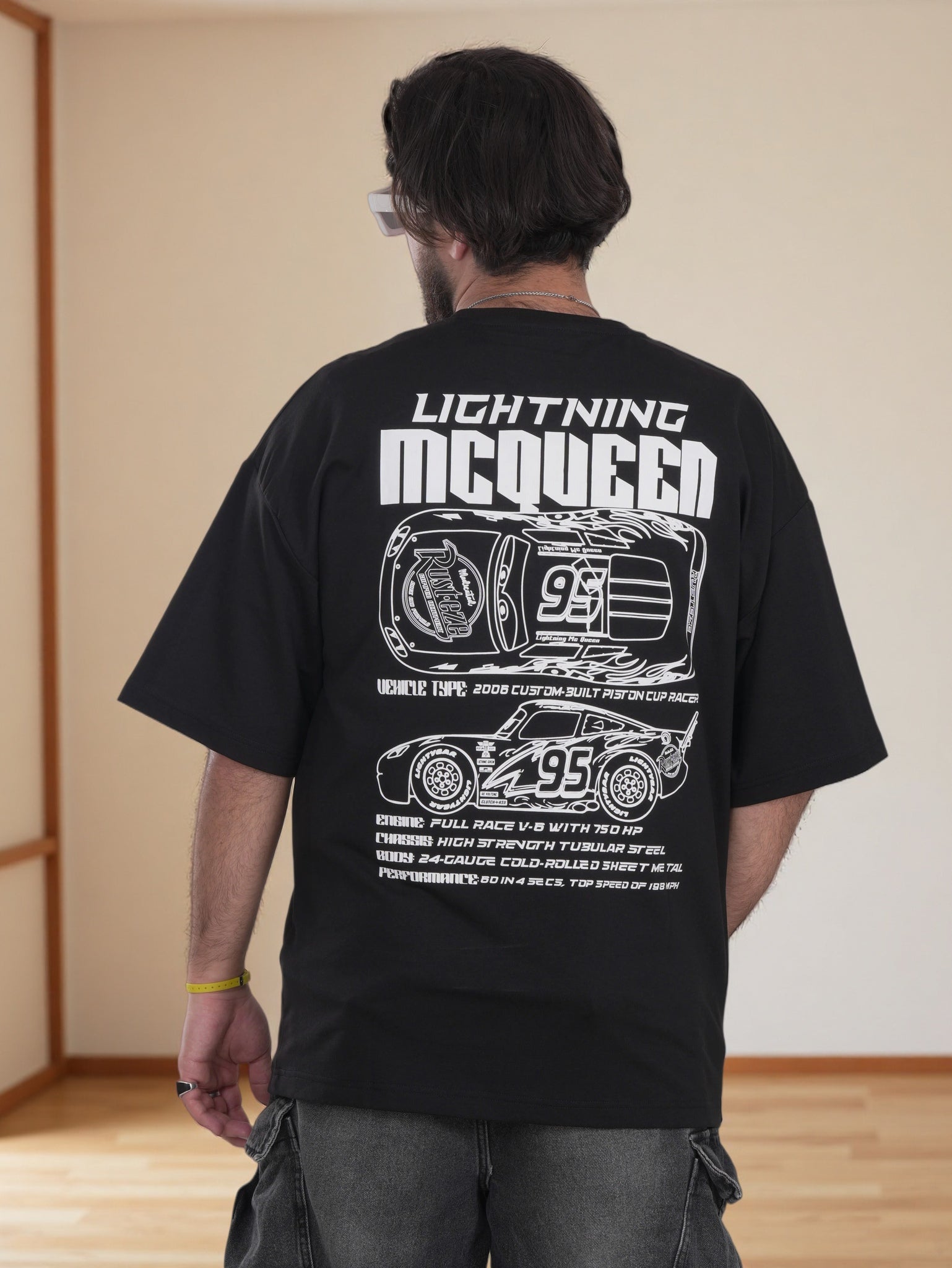 Mens Shirt with Back Graphic Print