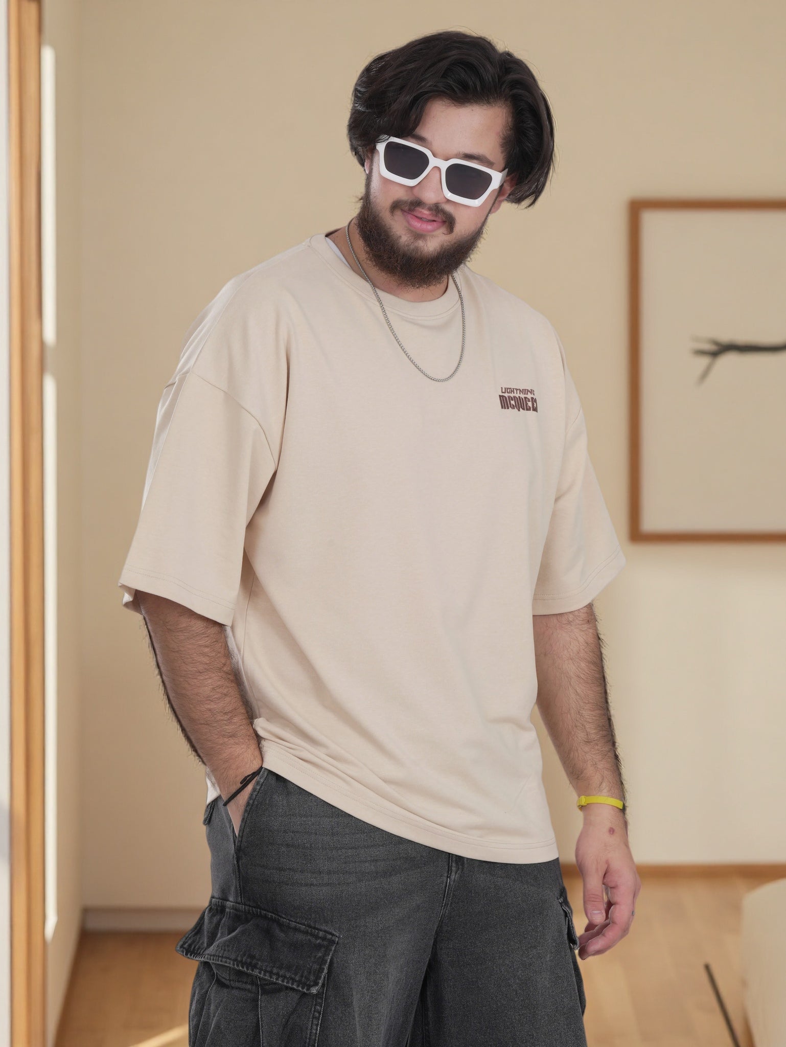 Mens Shirt with Back Graphic Print