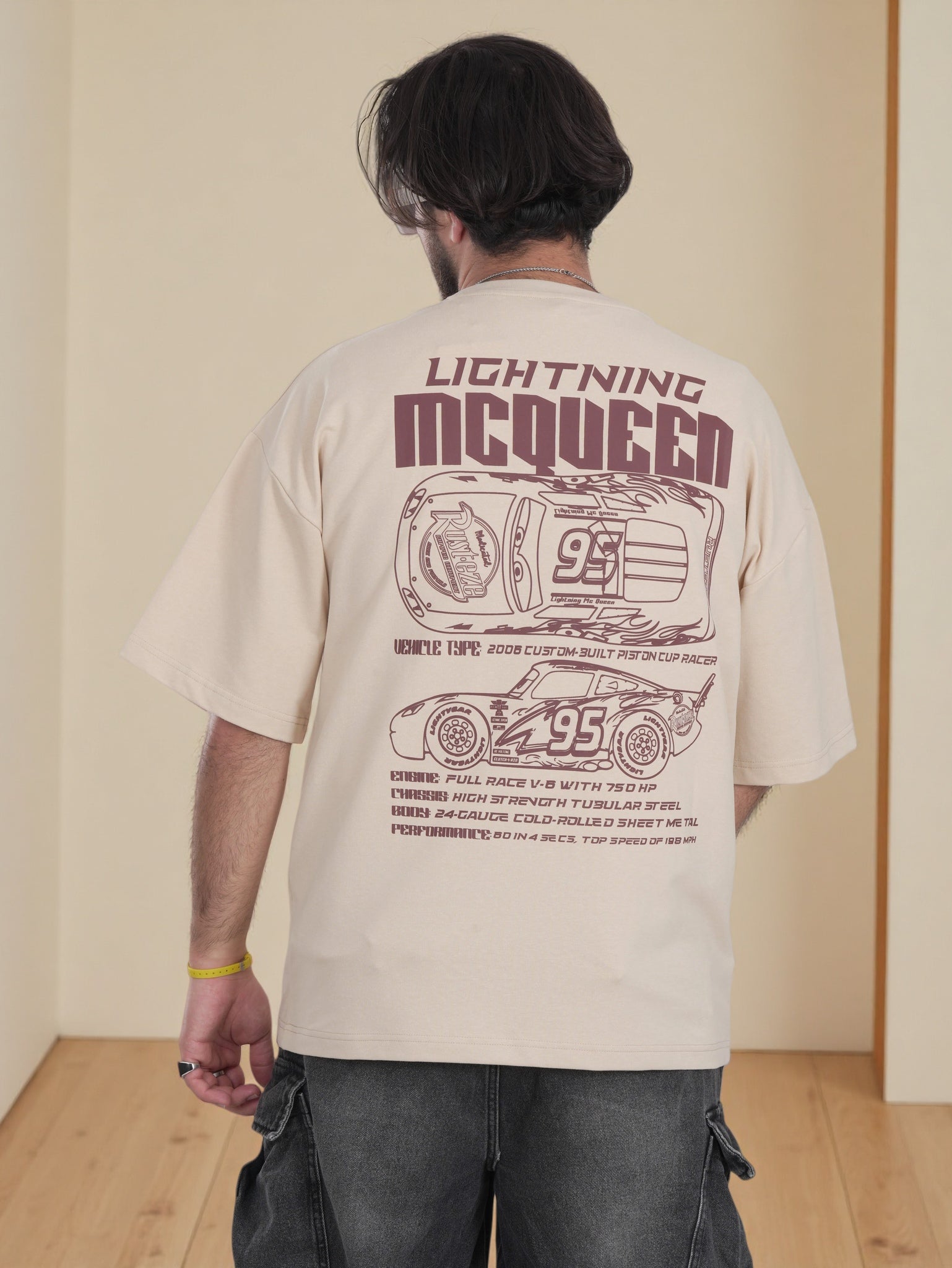 Mens Shirt with Back Graphic Print