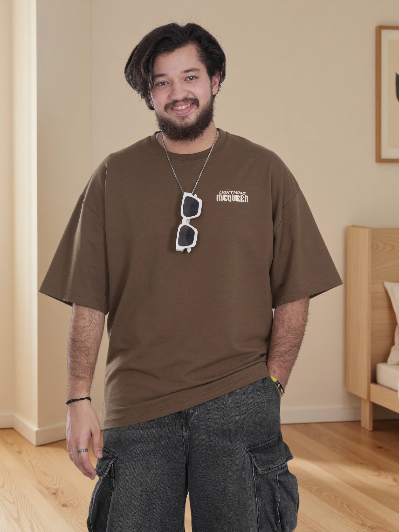 Mens Shirt with Back Graphic Print