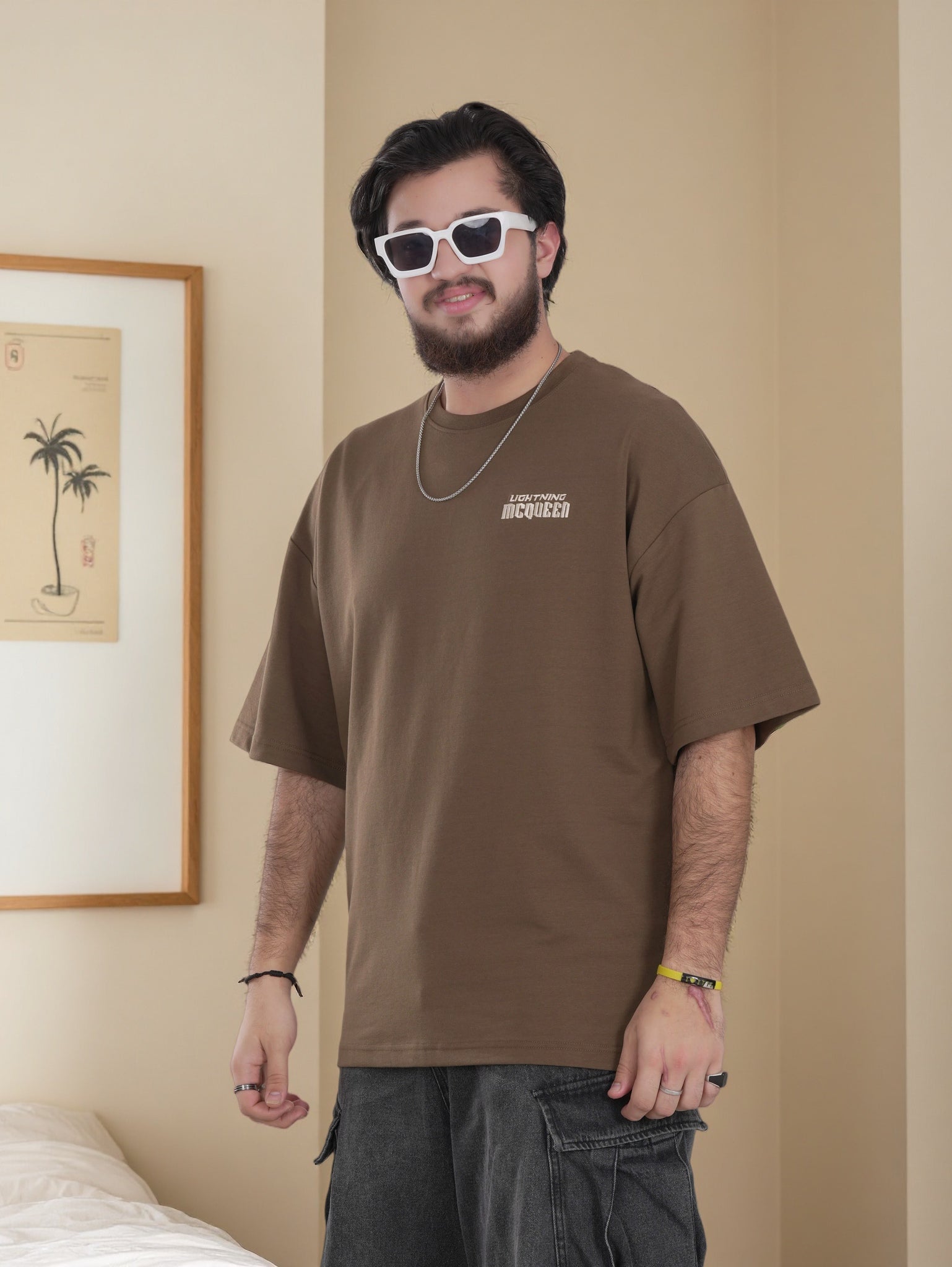 Mens Shirt with Back Graphic Print