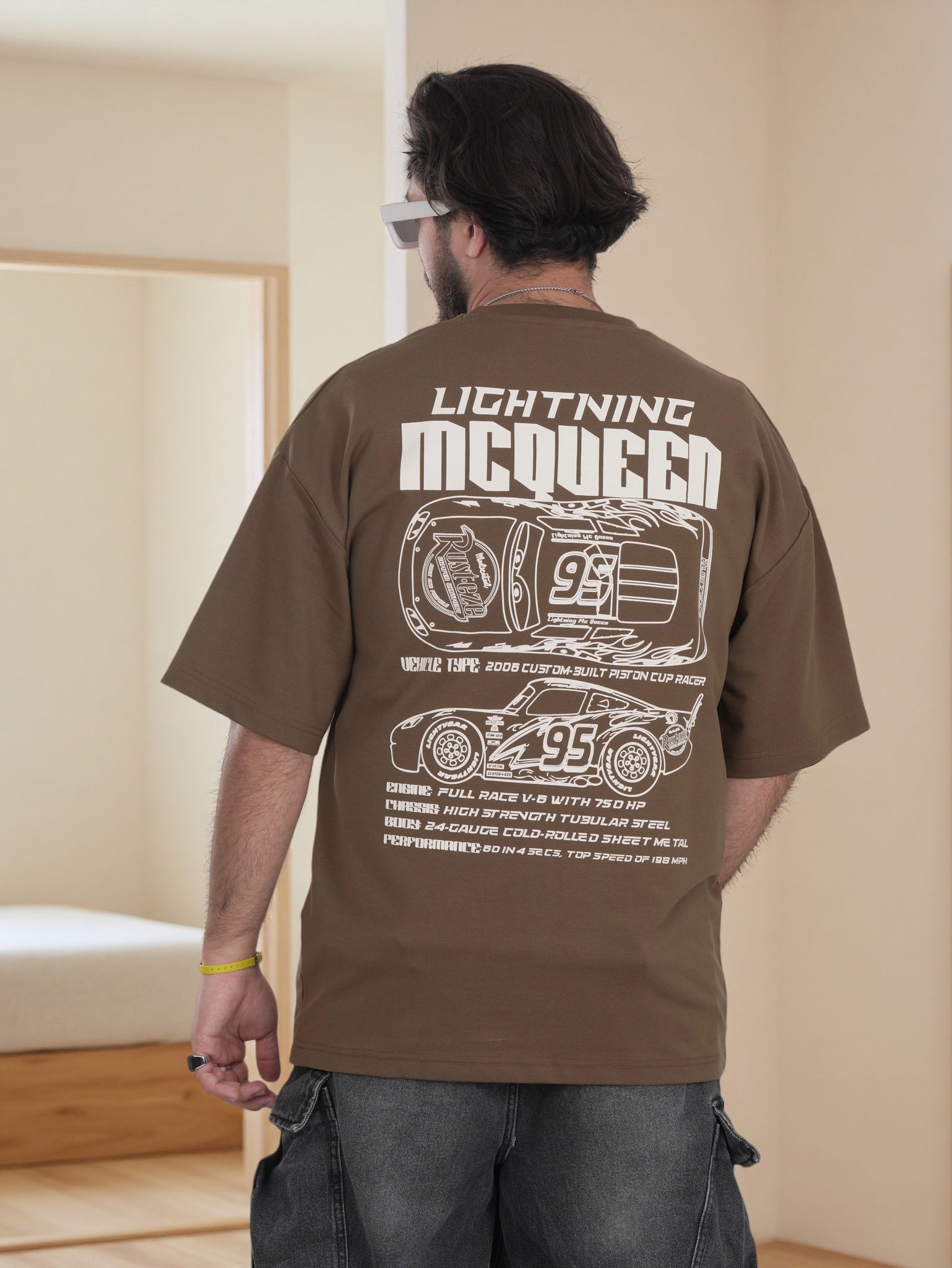 Mens Shirt with Back Graphic Print