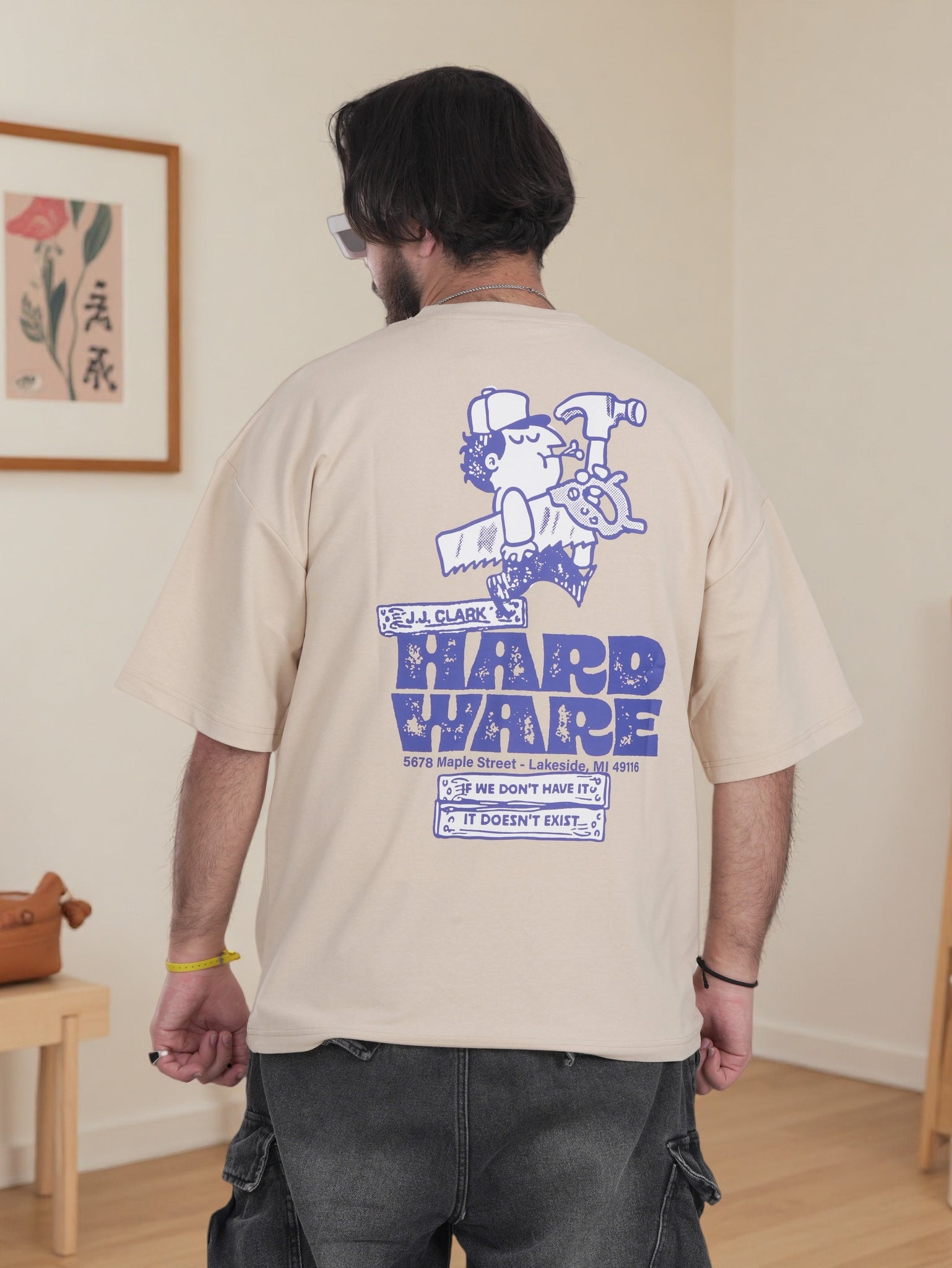 Men's Graphic Print T-Shirt Oversized