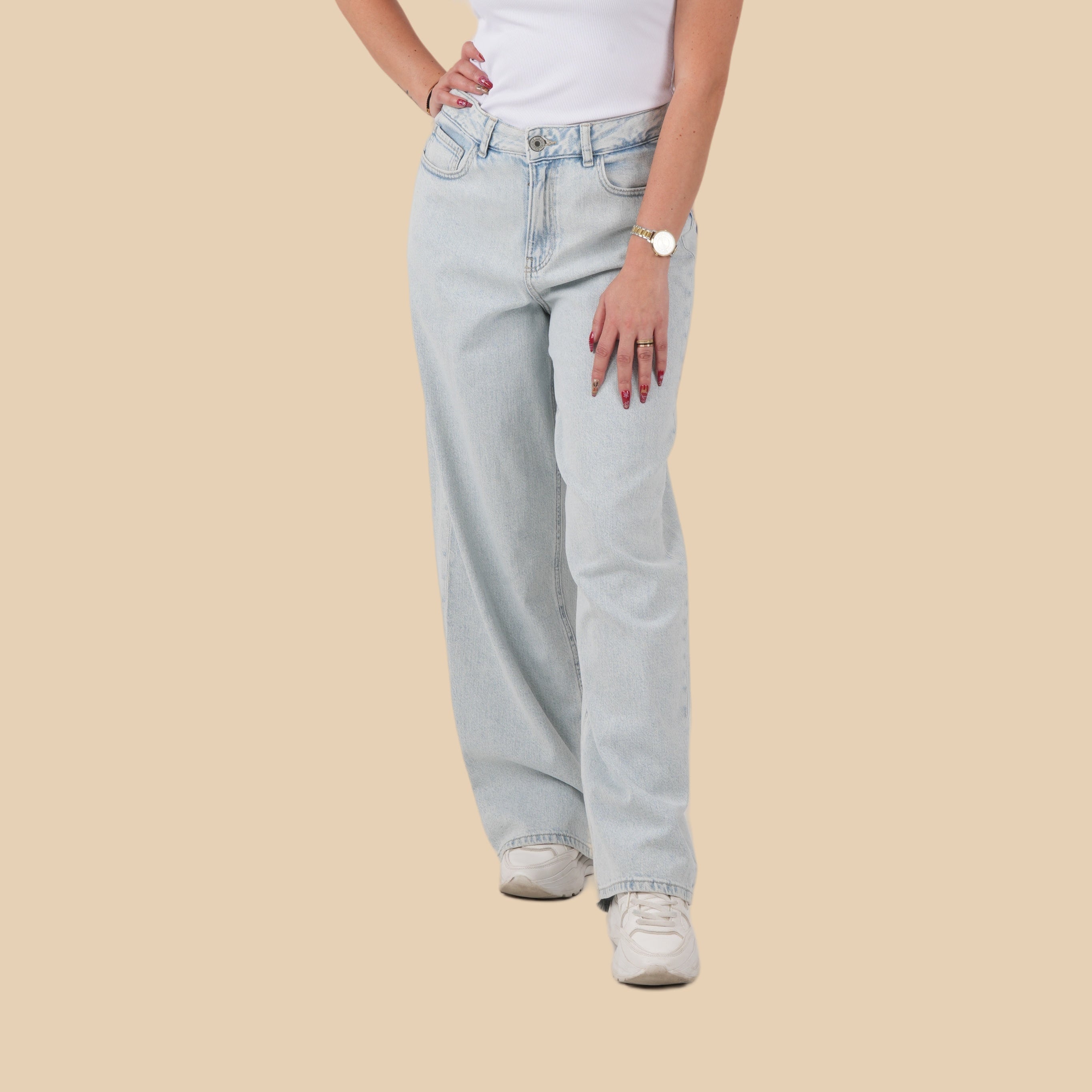 FineLook Women's Wide Leg Jeans