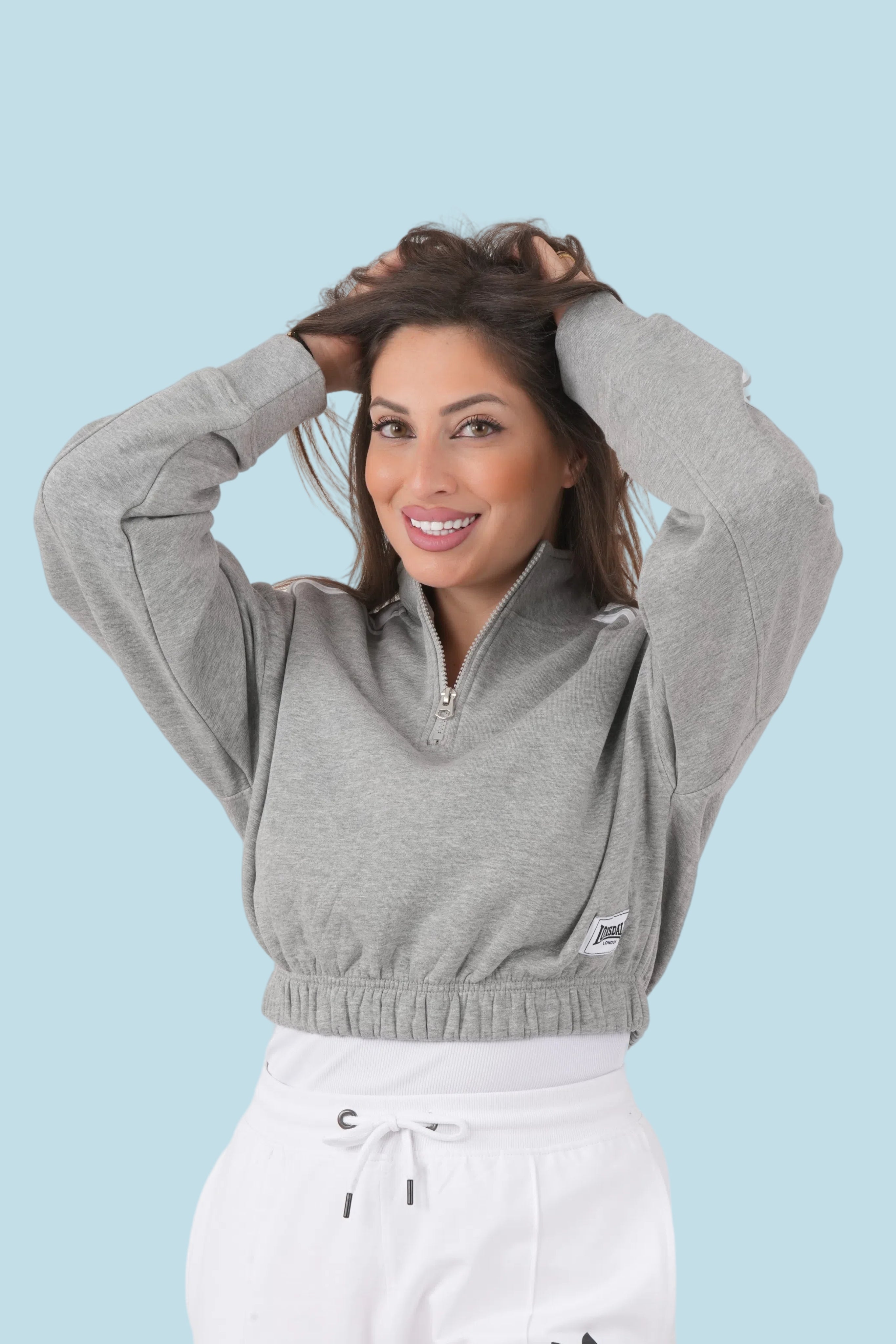 Womens Mock Neck Sweatshirt