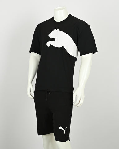 Men's Oversize Print T-Shirt & Shorts 2 Piece Set