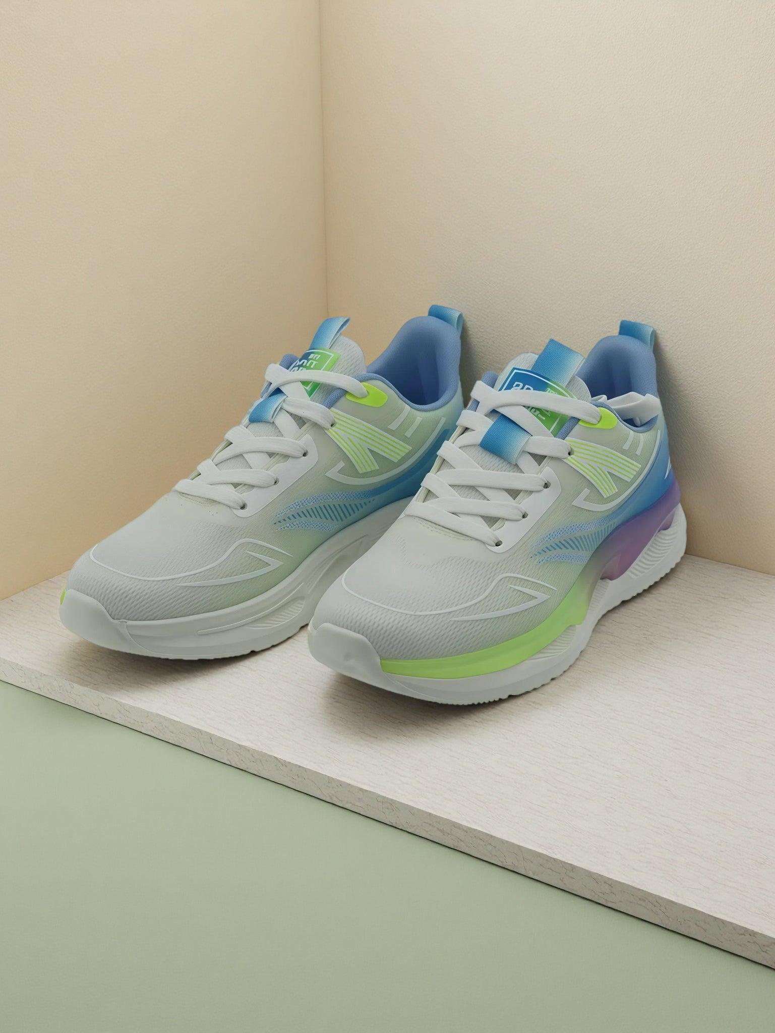 Men’s Lightweight Gradient Running Sneakers – Breathable Athletic Shoes