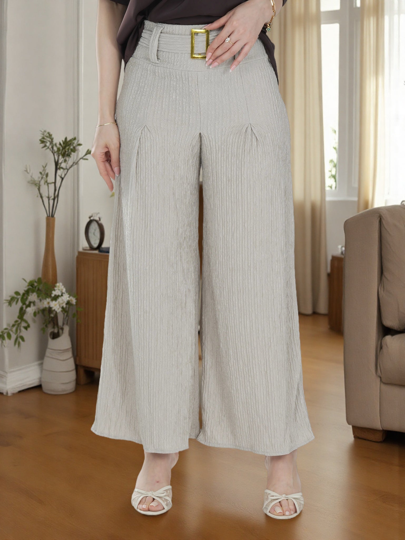 Women Wide leg Trouser pant