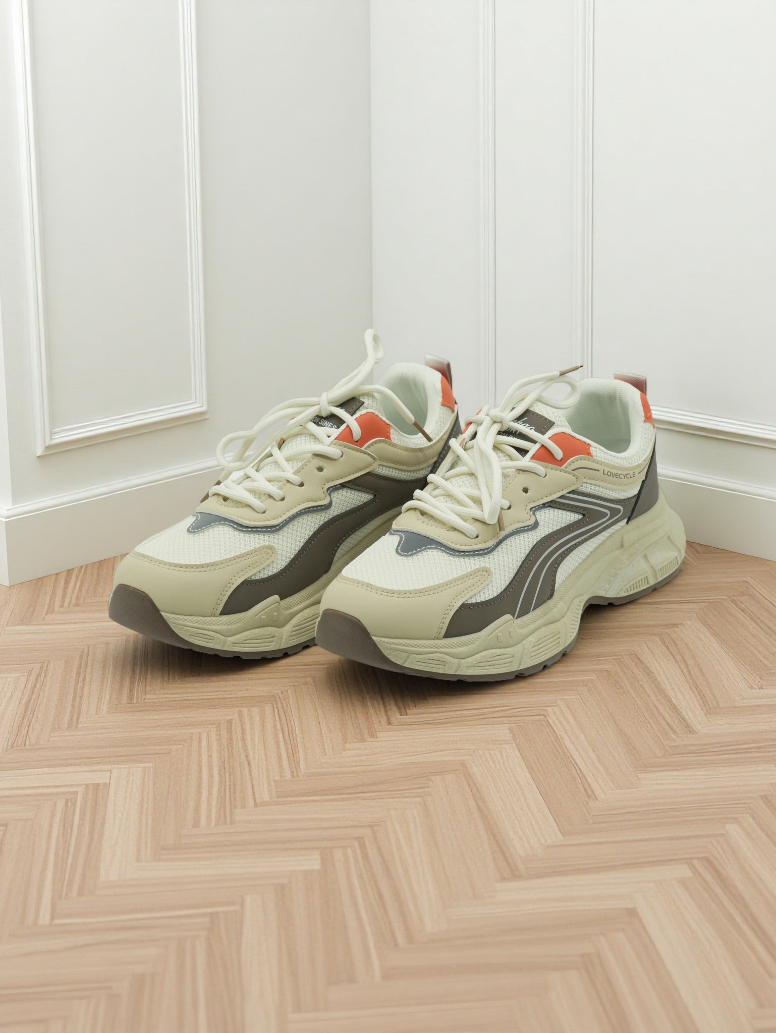 Men's Multi-Color Sports Fashion Shoes with Lace