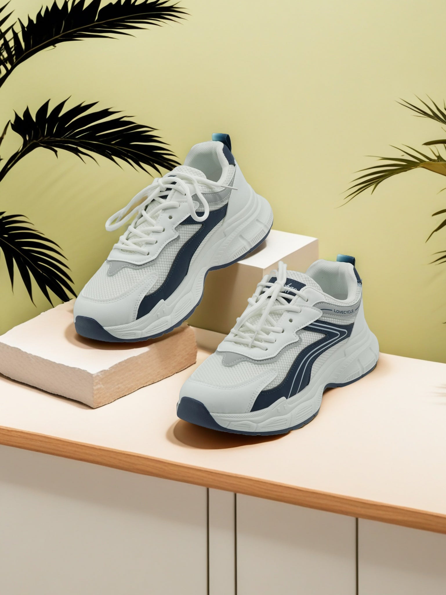 Men's Multi-Color Sports Fashion Shoes with Lace