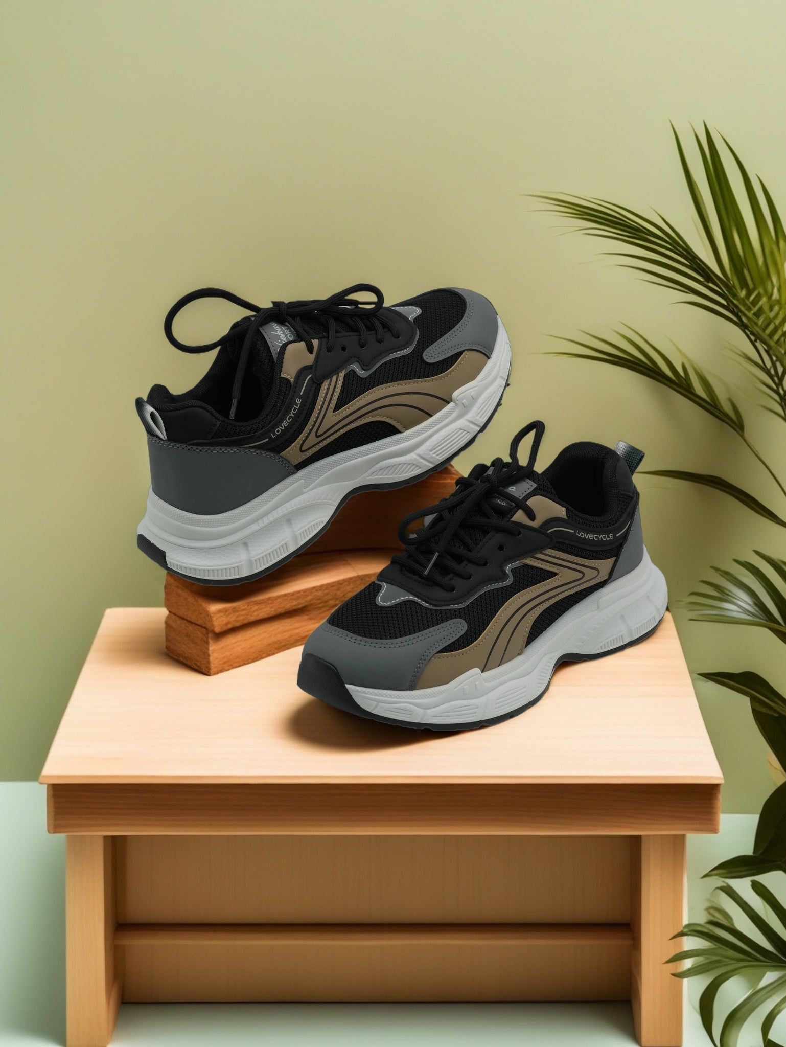 Men's Multi-Color Sports Fashion Shoes with Lace