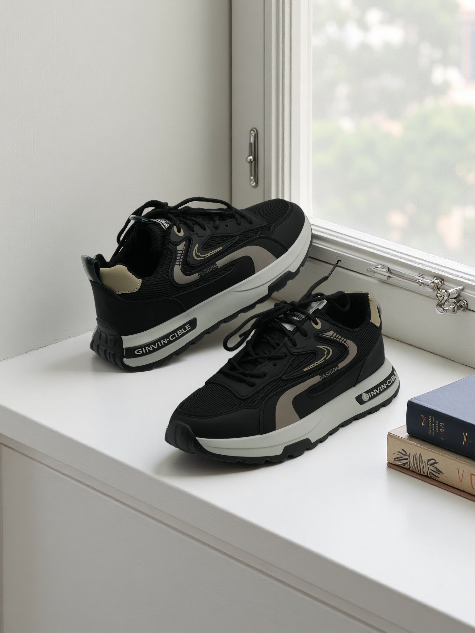 Men's Multi-Color Breathable Sneakers with Lace