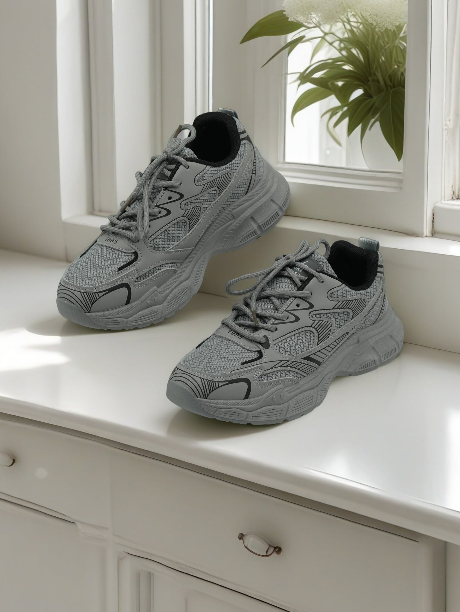 Men’s Chunky Sneakers – Comfortable Casual Sports Shoes for Daily Wear | Finelook KSA