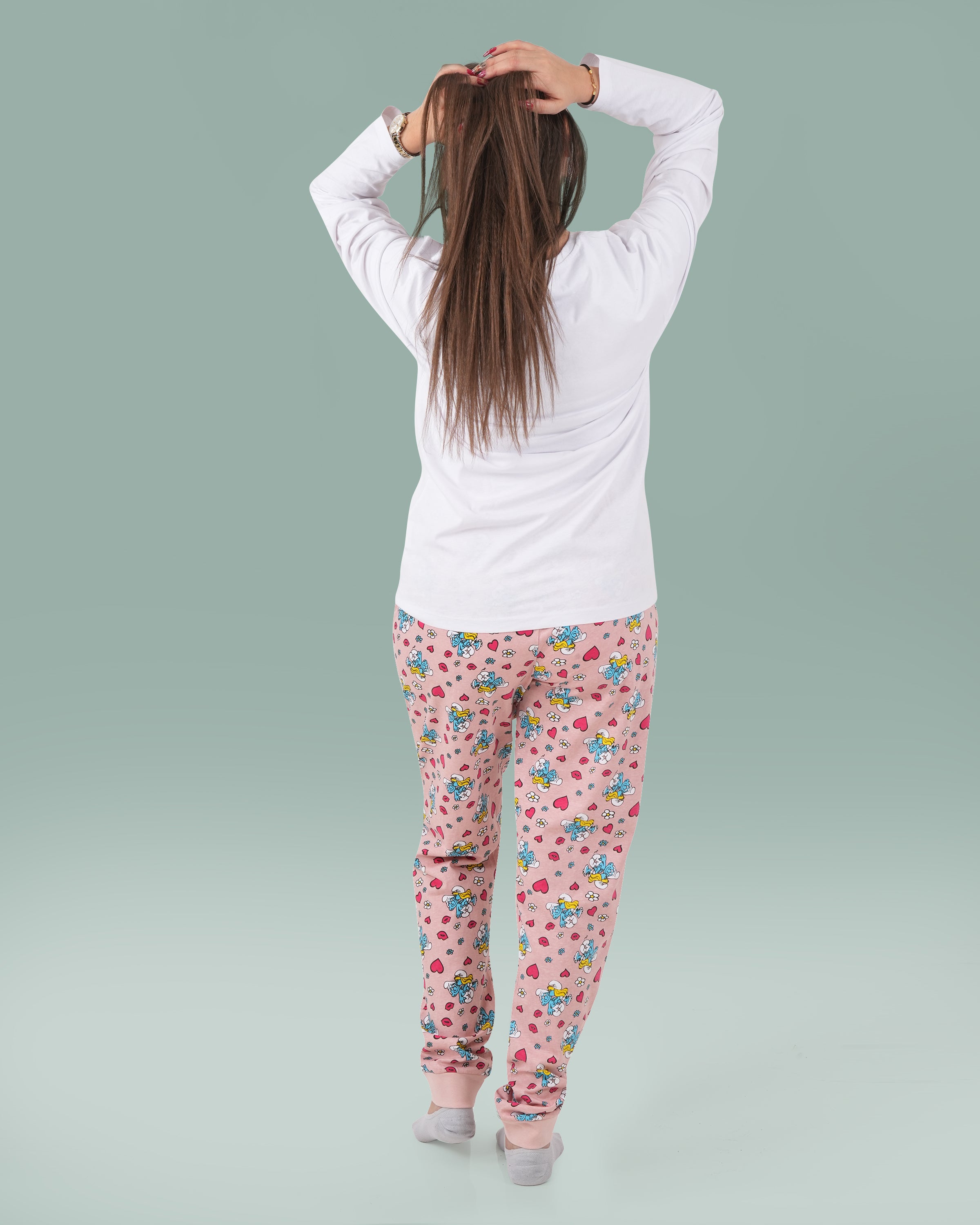 Women Smurfs Shirt and Trouser 2 pc Set - Finelook