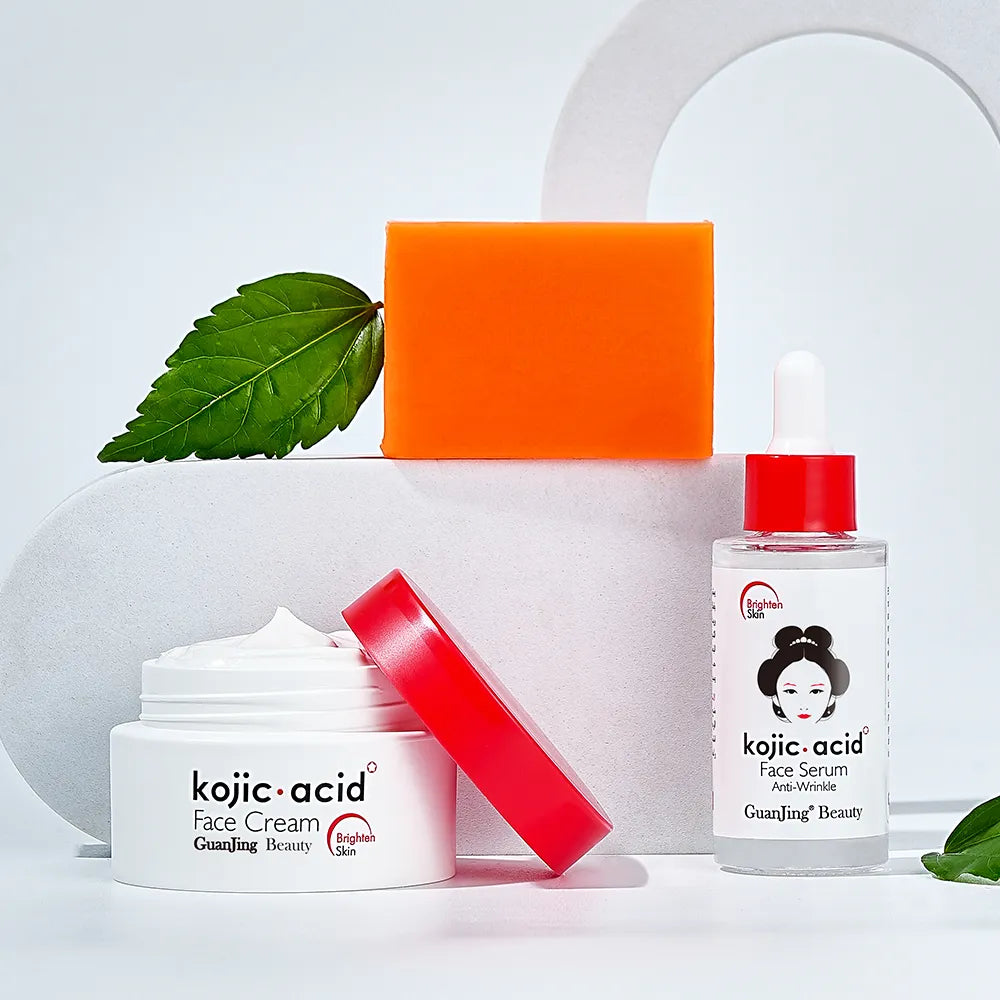 Guanjing Kojic Acid Skin Brightening Care 3 Pieces Set