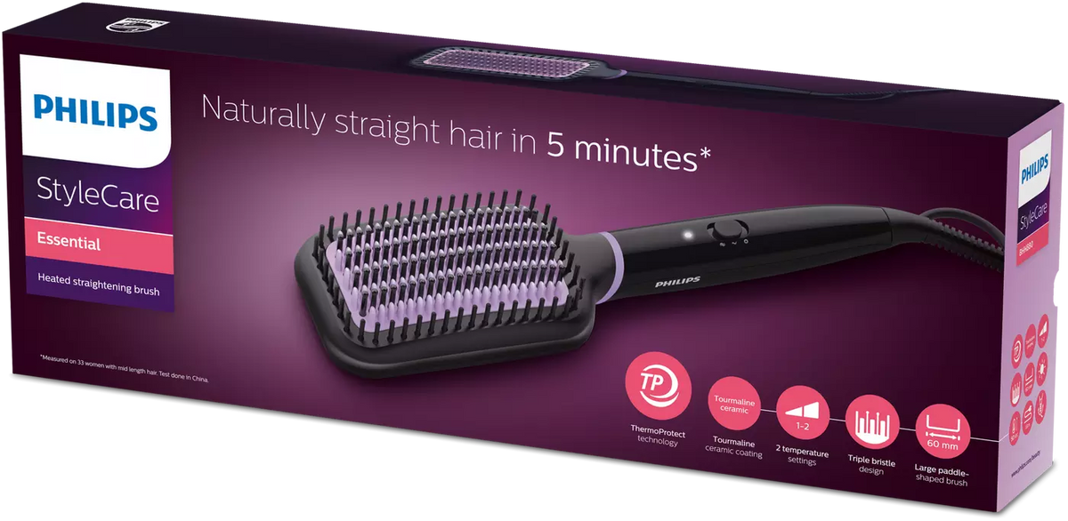 Philips Heated Straightening Brush BHH730/03
