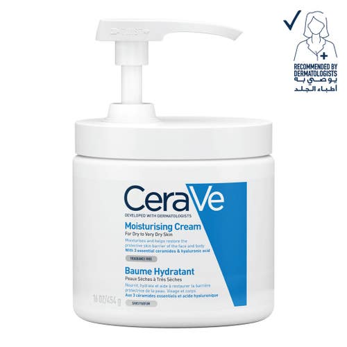 Cerave Moisturizing Cream With Pump For Dry Skin With Ceramides & Hyaluronic Acid – 454g